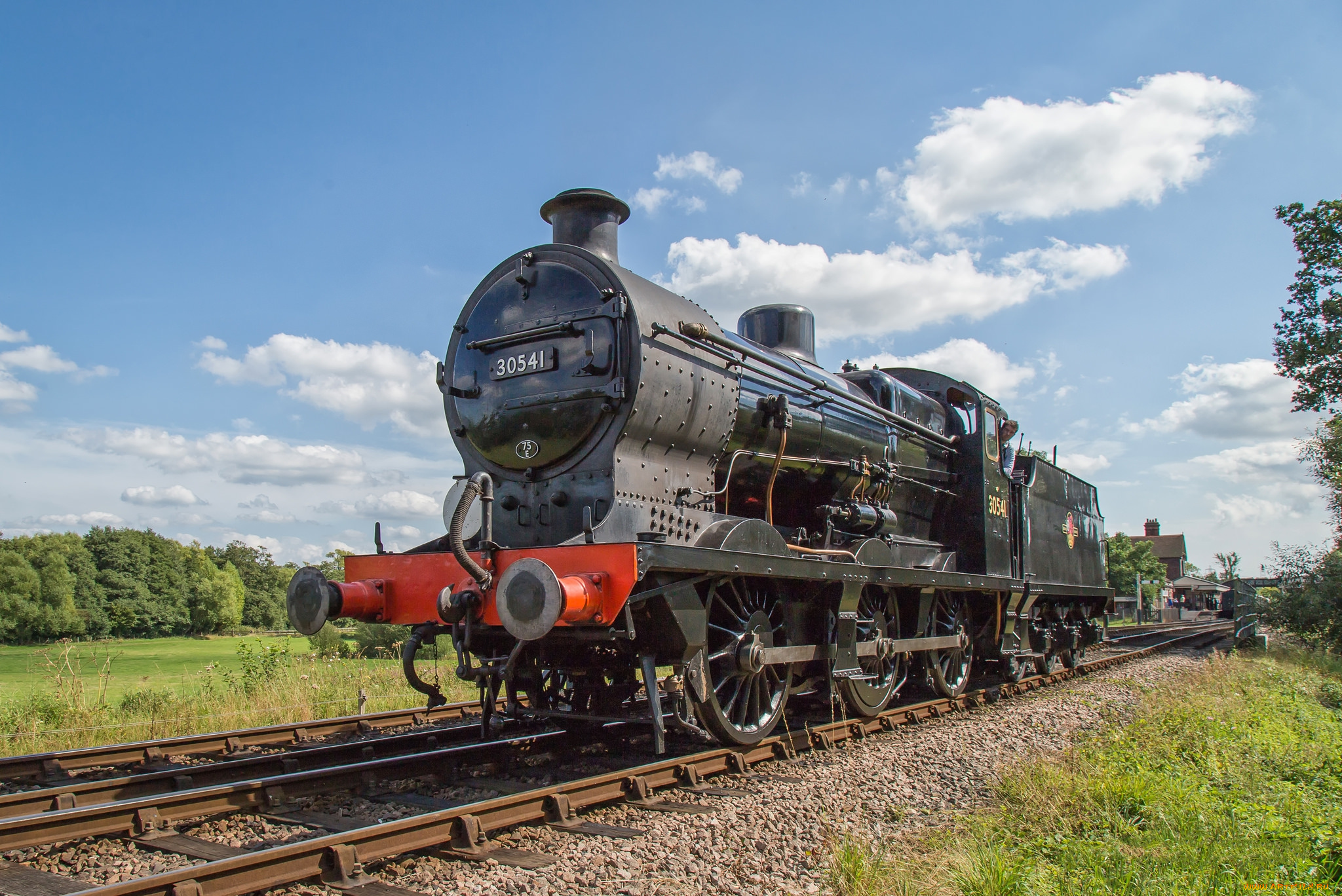 техника, паровозы, рельсы, состав, локомотив