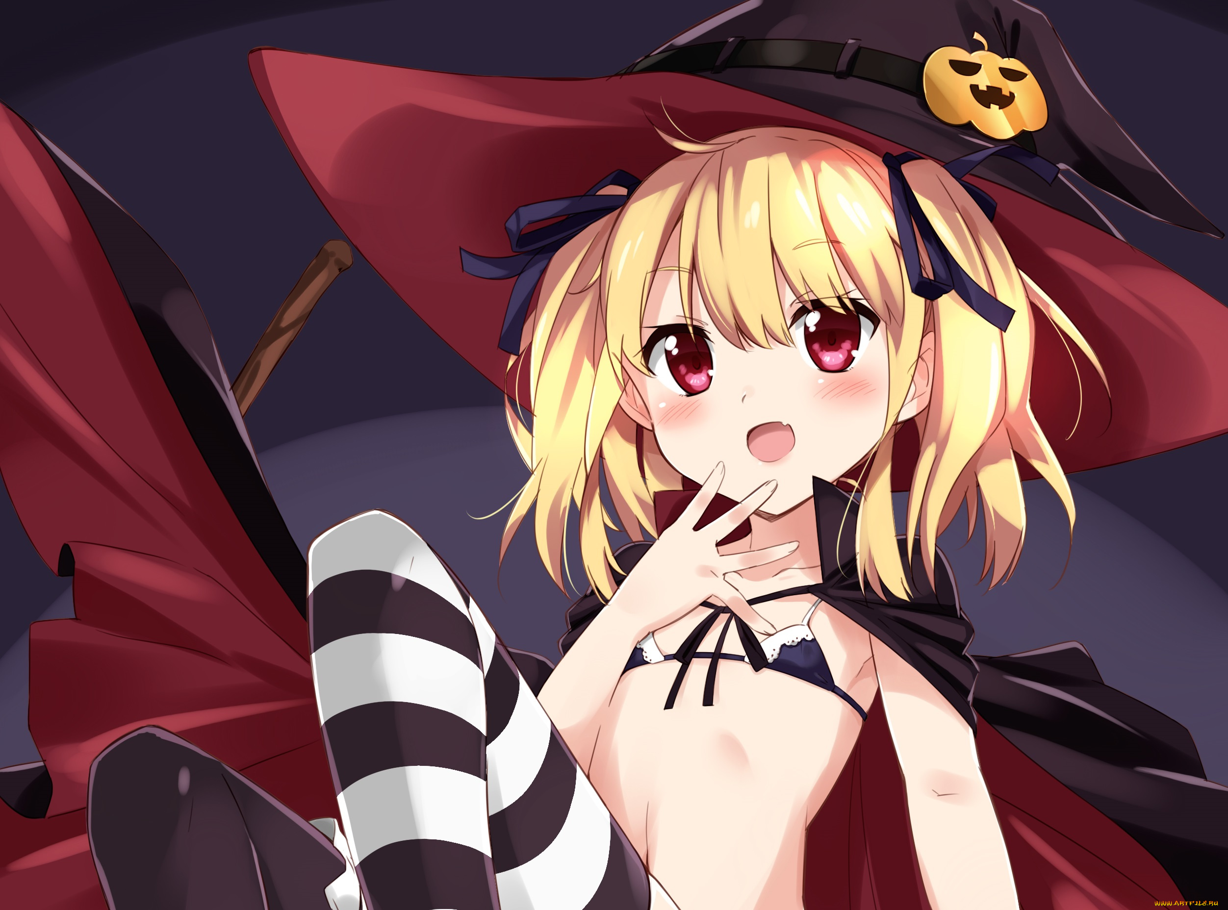 аниме, магия, , колдовство, , halloween, девушка