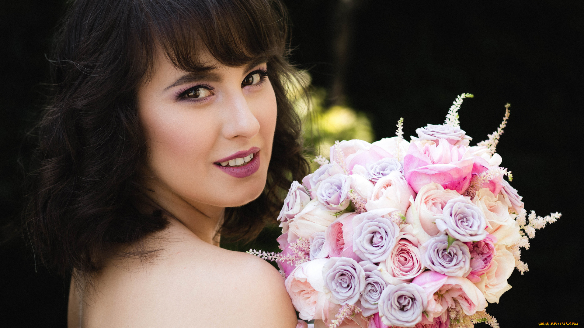 девушки, -unsort, , брюнетки, темноволосые, лицо, взгляд