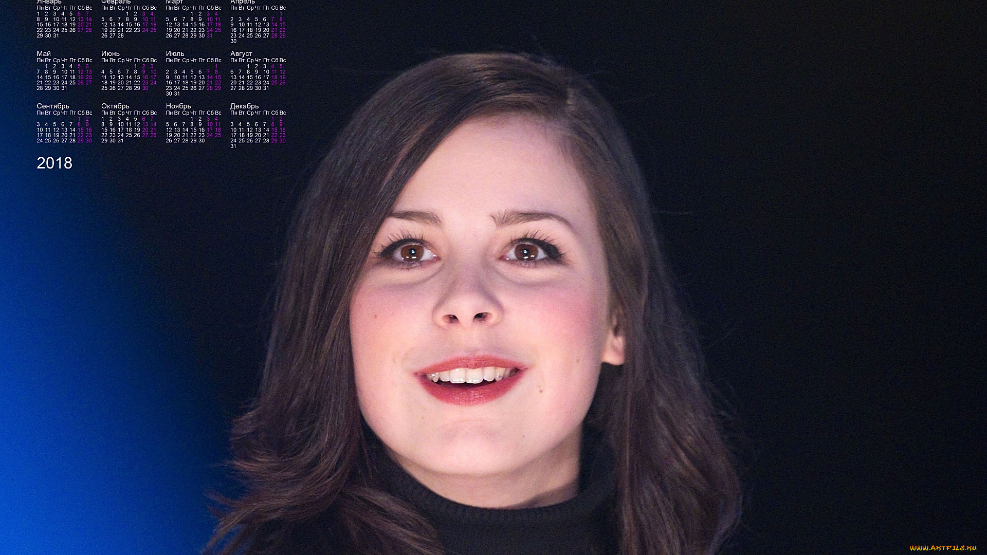 lena, mayer, календари, знаменитости, девушка, взгляд, лицо, певица