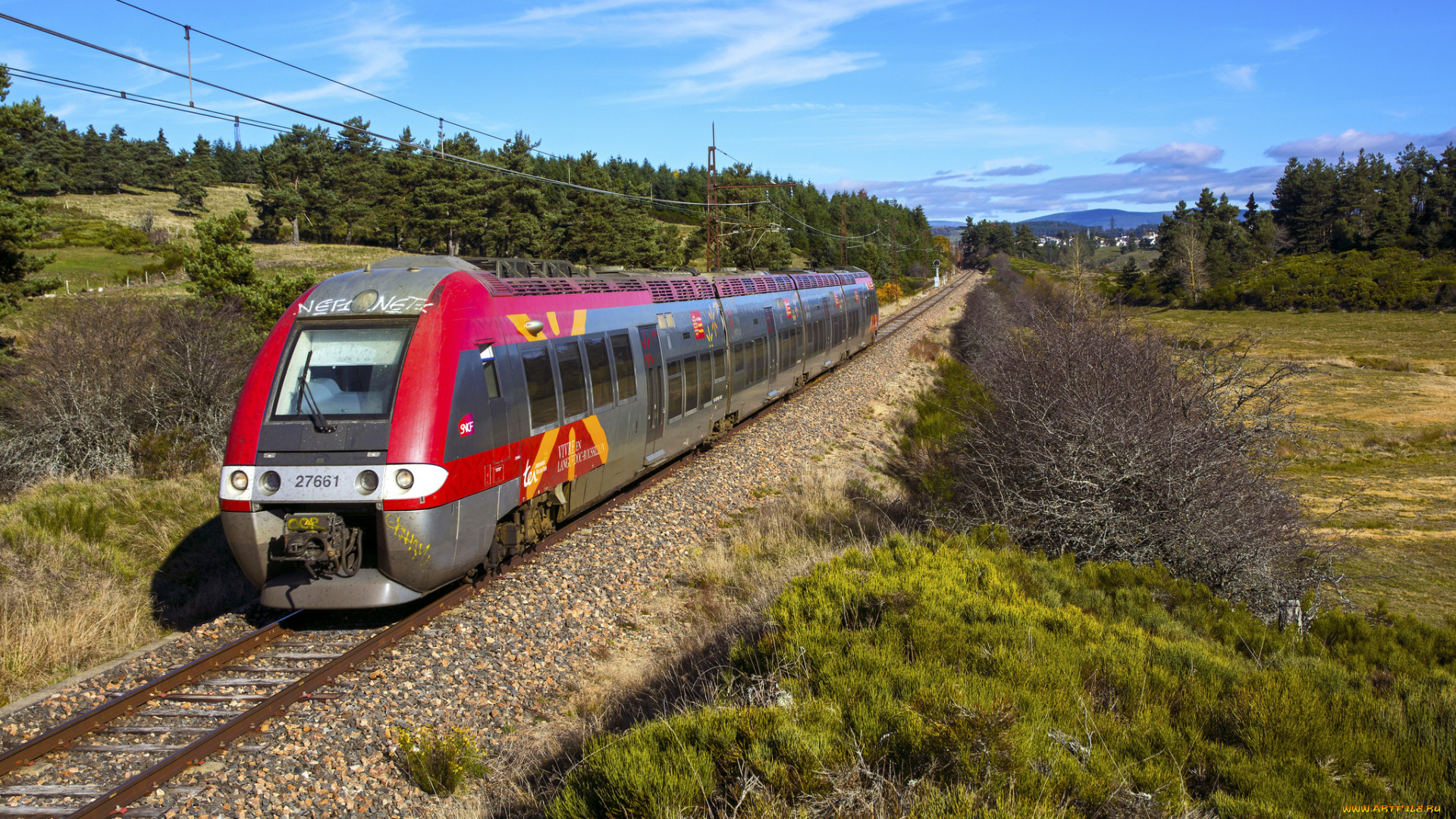 техника, электровозы, локомотив, состав