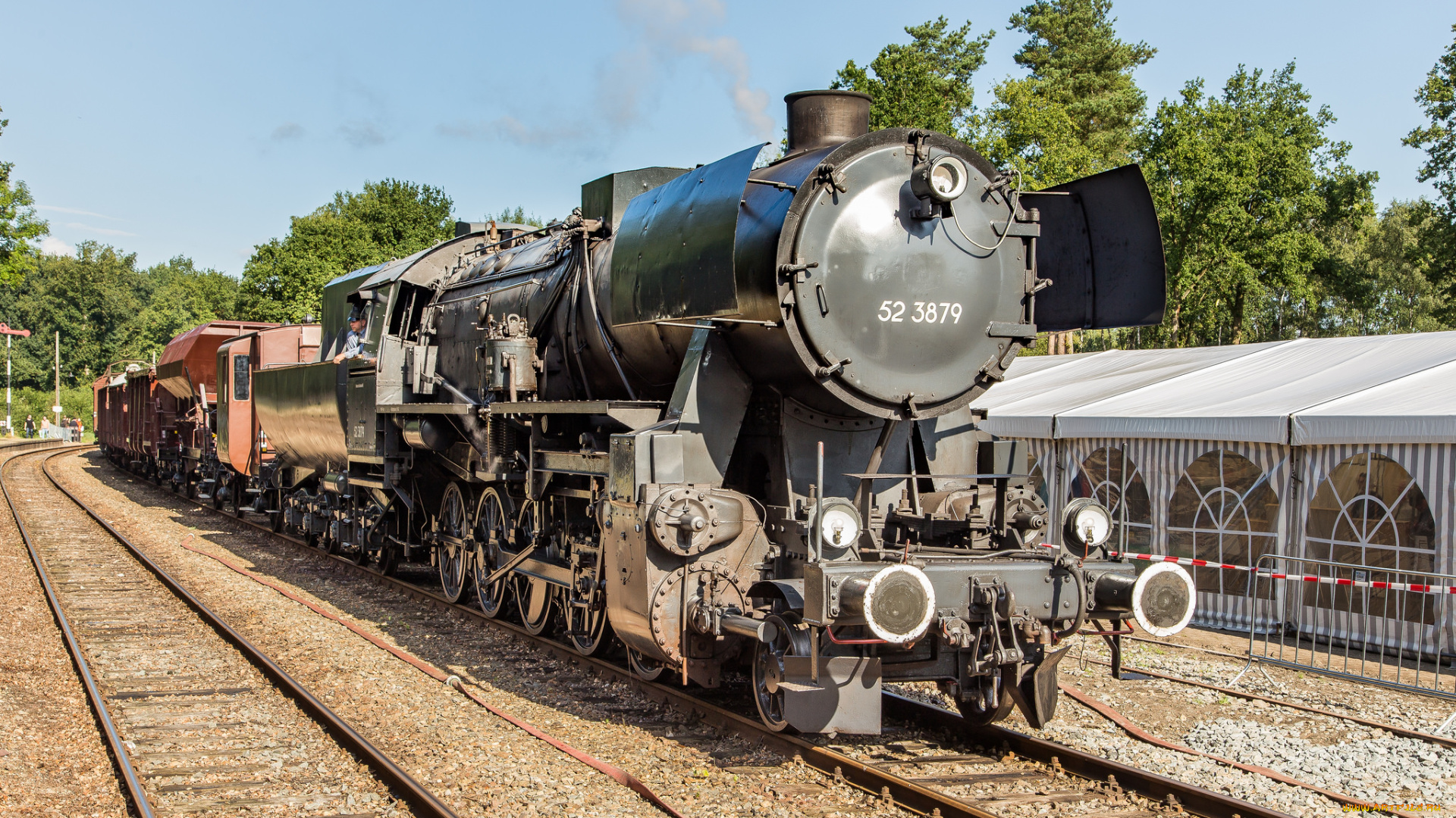 техника, паровозы, состав, локомотив