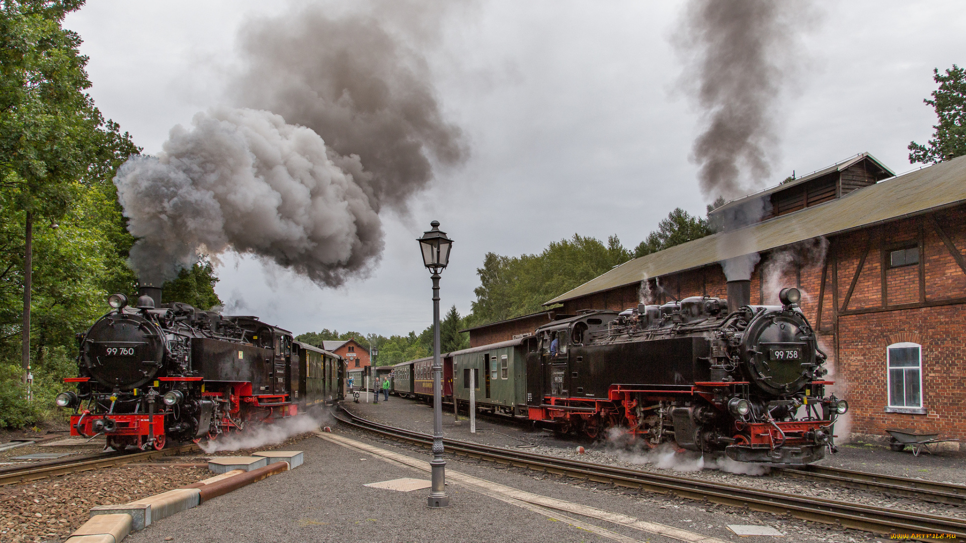 техника, паровозы, состав, локомотив