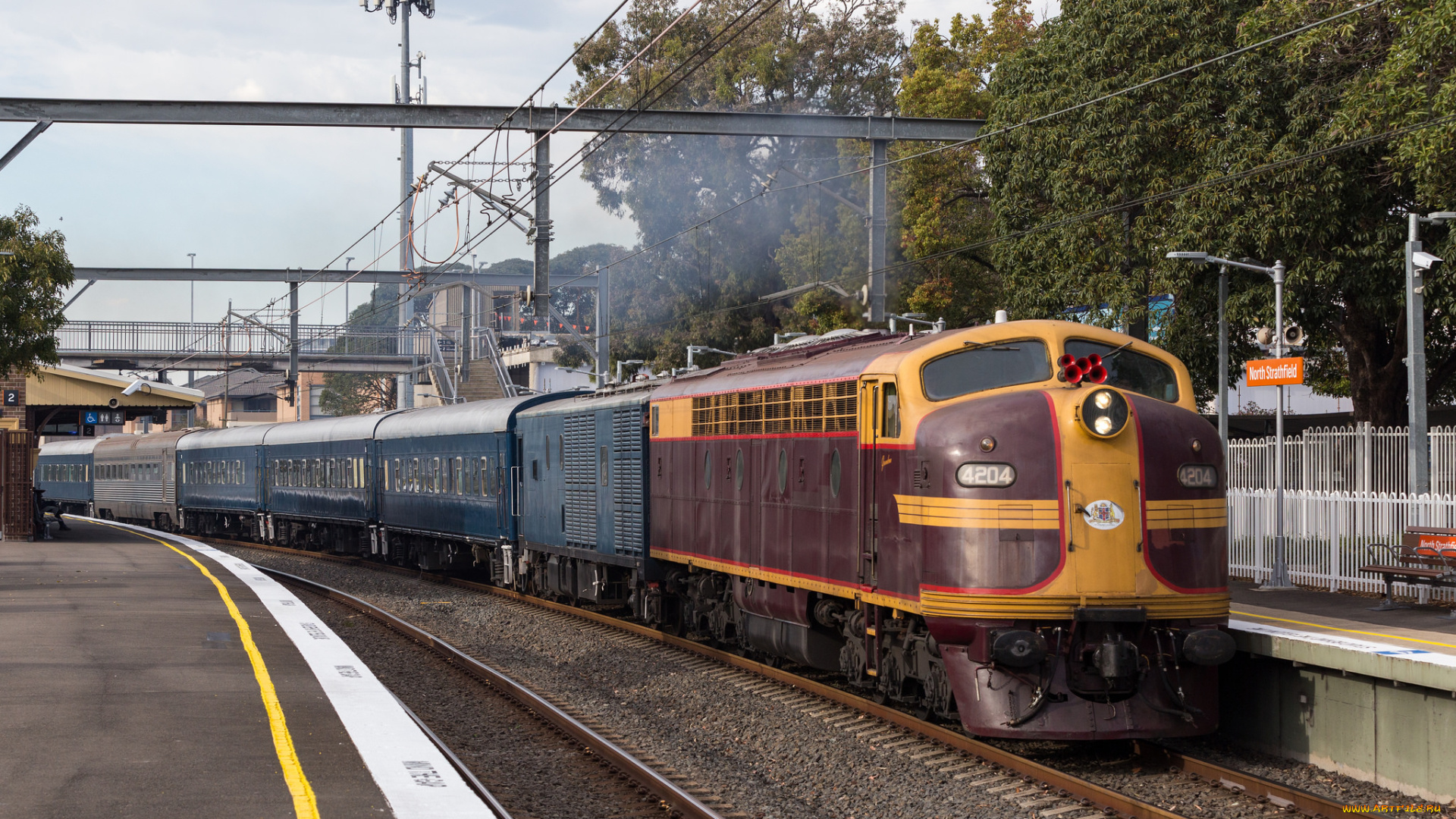 техника, поезда, локомотив, состав