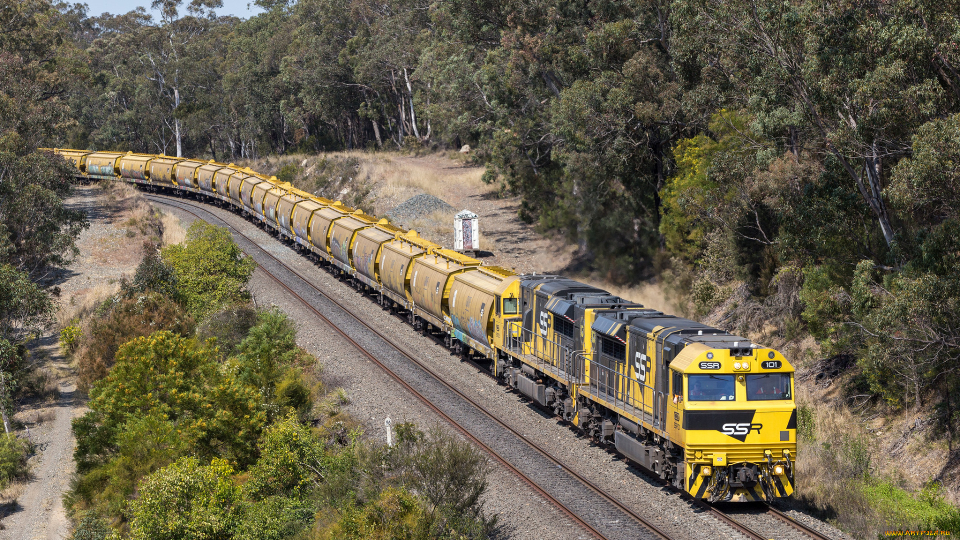 техника, поезда, локомотив, состав