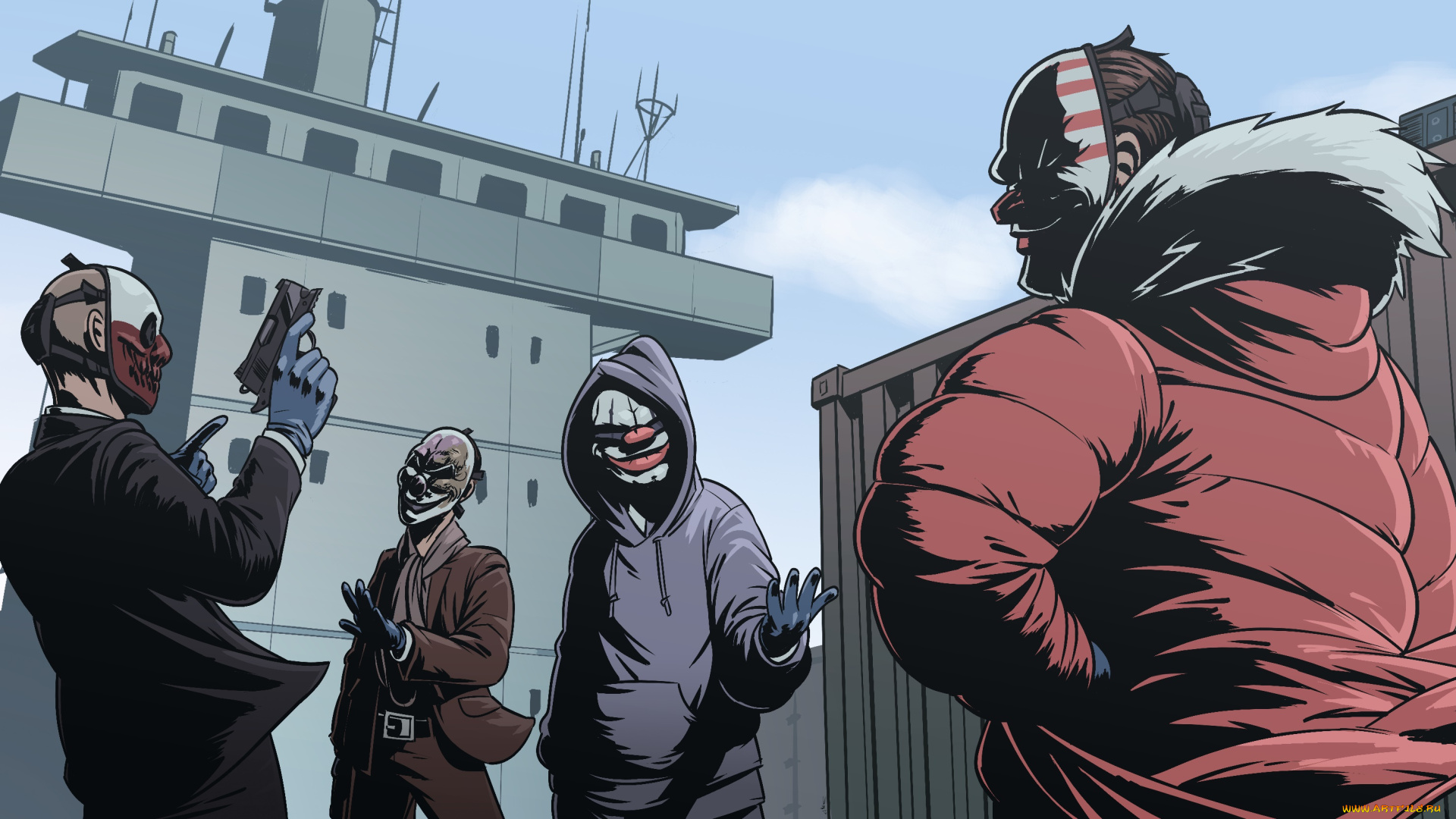 видео, игры, payday, 2, payday, 2