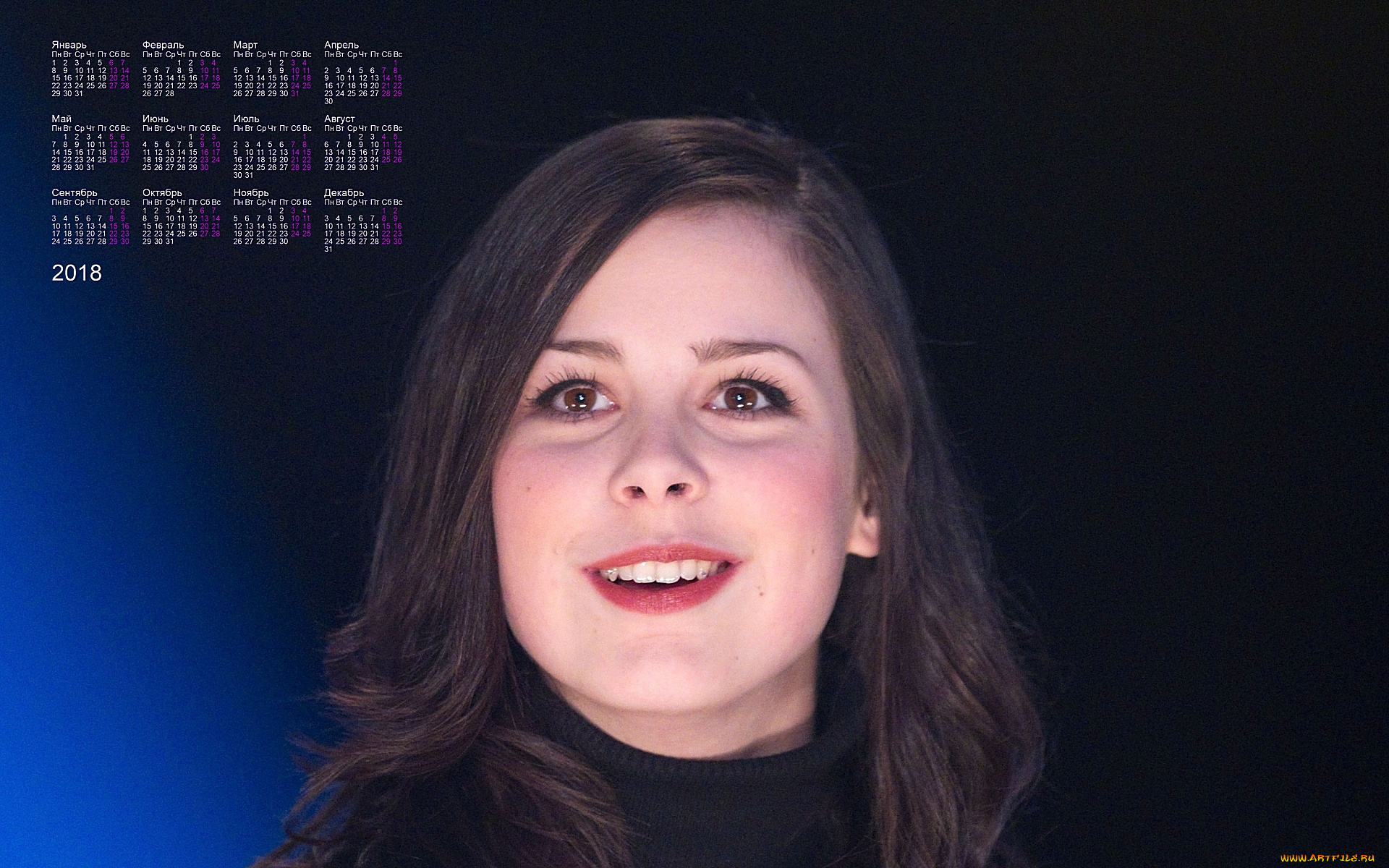 lena, mayer, календари, знаменитости, девушка, взгляд, лицо, певица