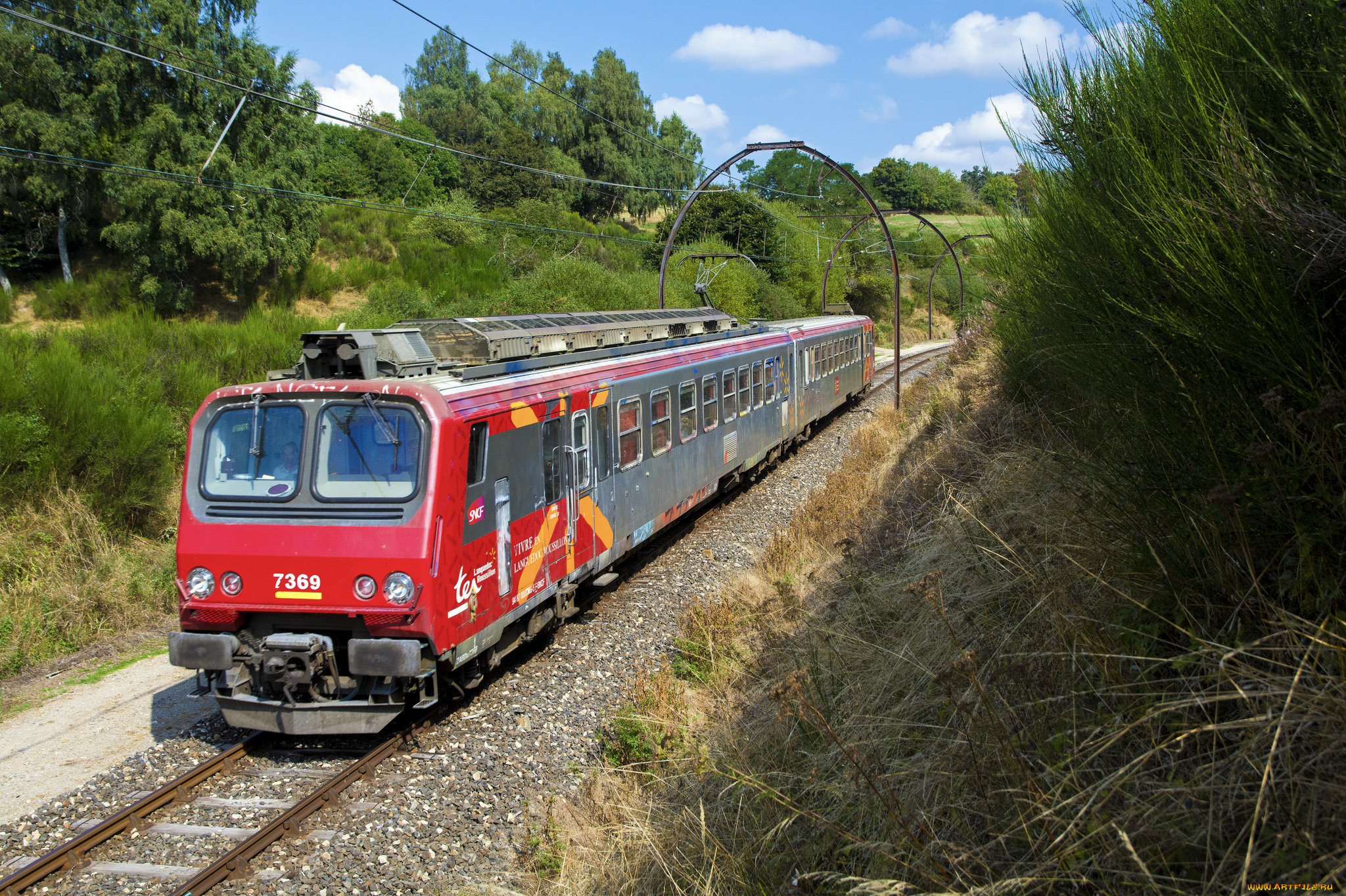 техника, поезда, локомотив, состав