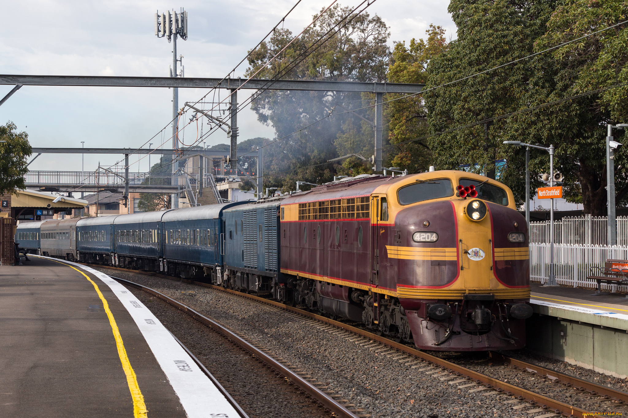 техника, поезда, локомотив, состав