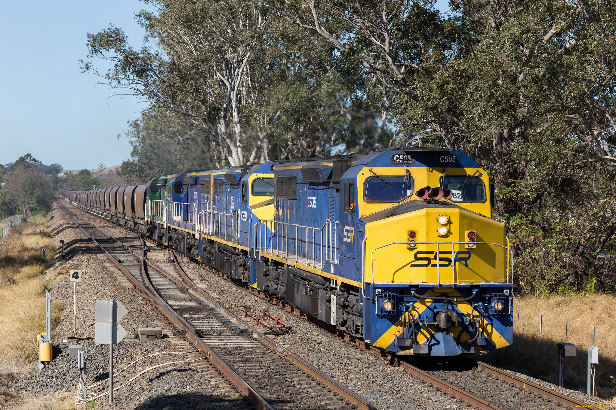 техника, поезда, локомотив, состав