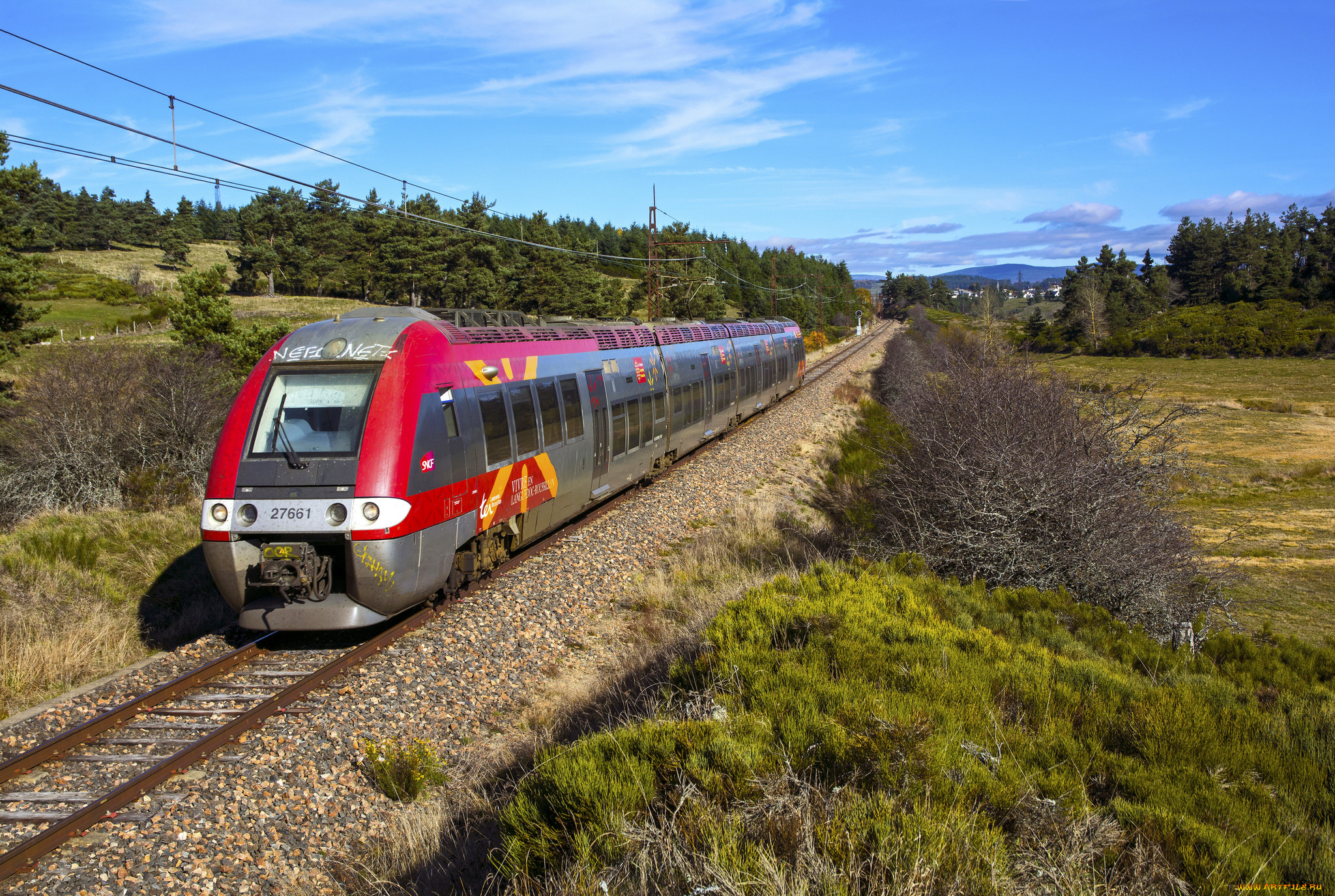 техника, электровозы, локомотив, состав