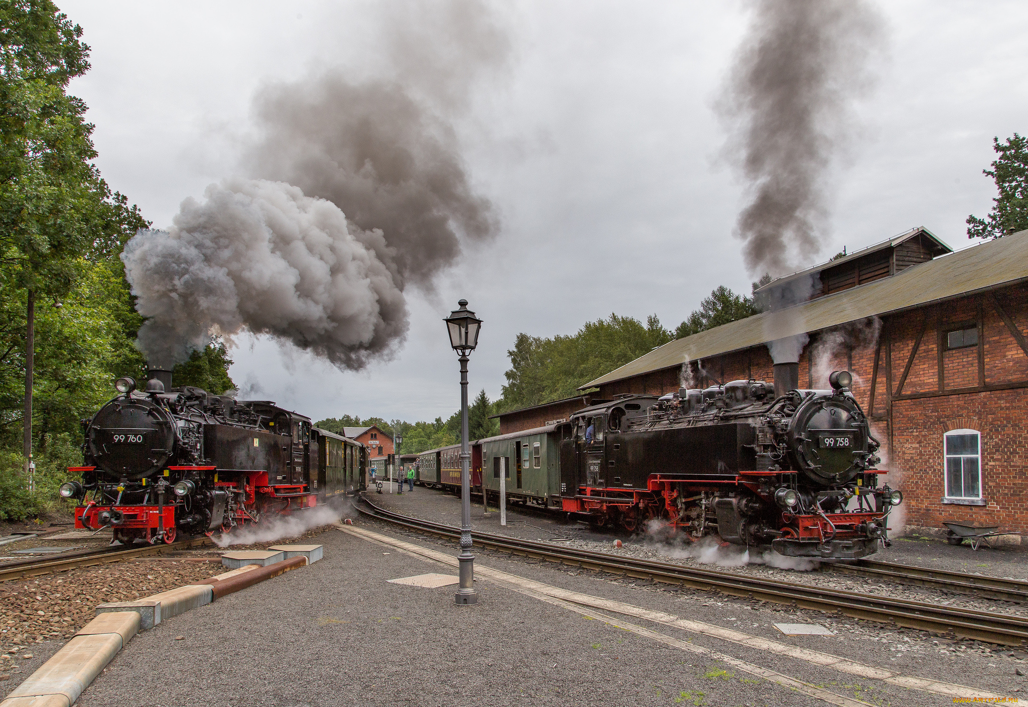 техника, паровозы, состав, локомотив