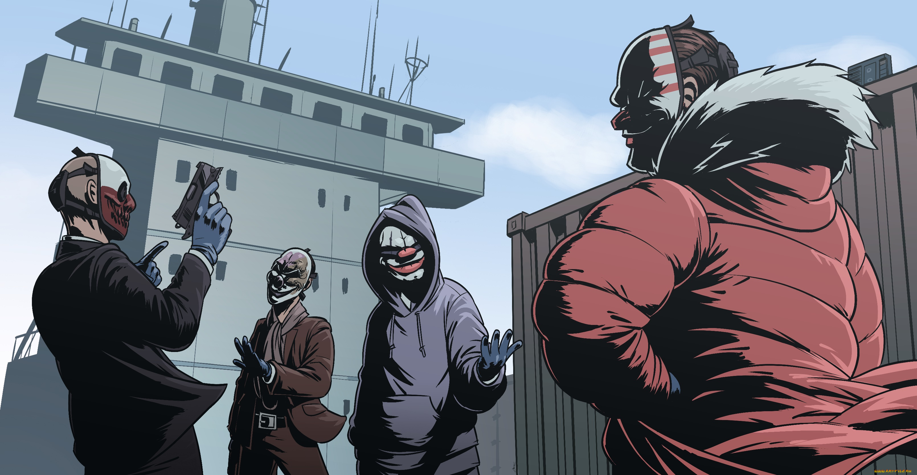 видео, игры, payday, 2, payday, 2