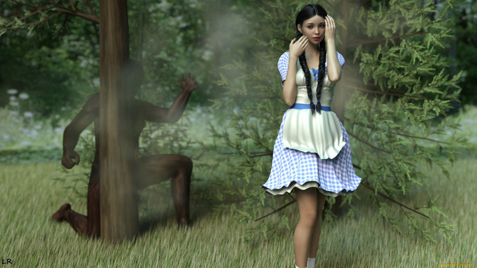 3д, графика, люди, , people, фон, взгляд, девушка