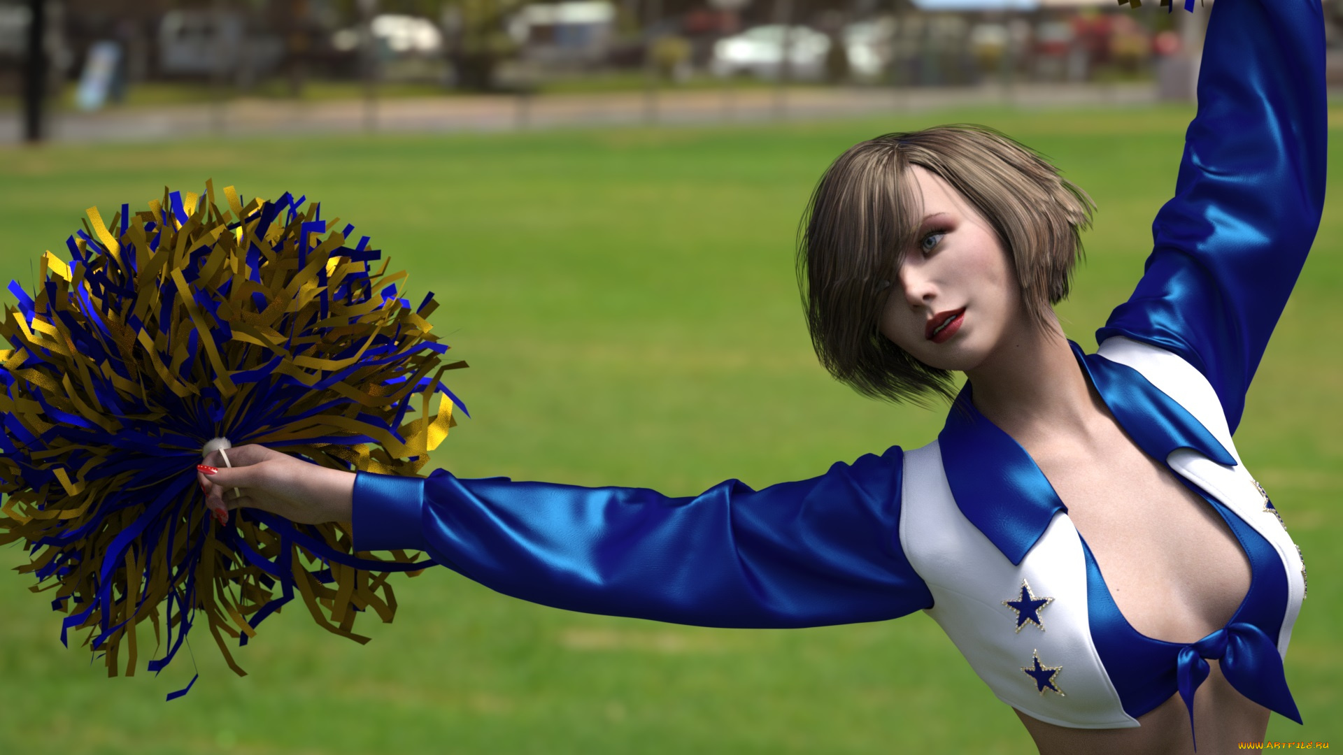 3д, графика, спорт, , sport, фон, взгляд, девушка