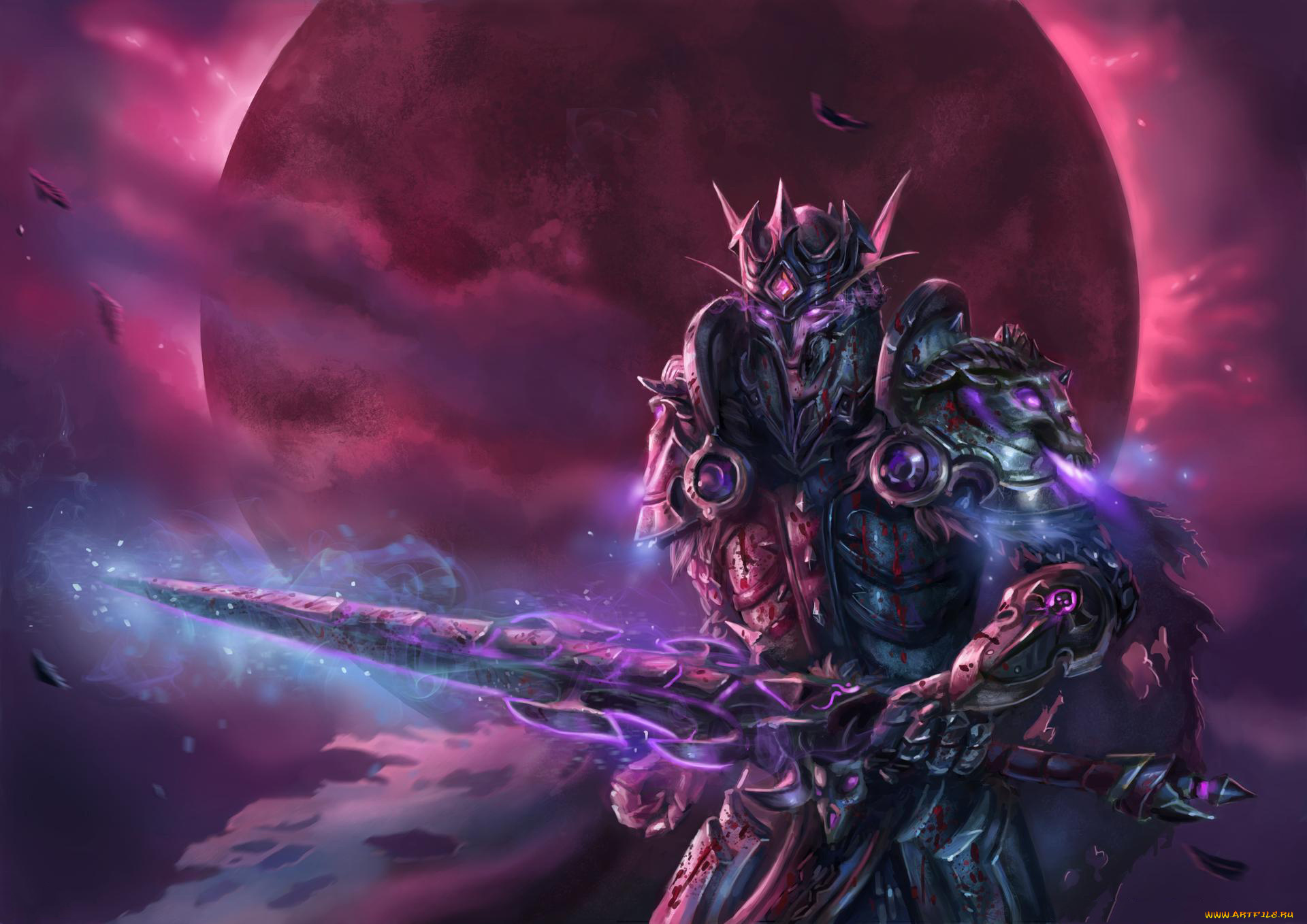 фэнтези, эльфы, меч, латы, взгляд, фон, мужчина