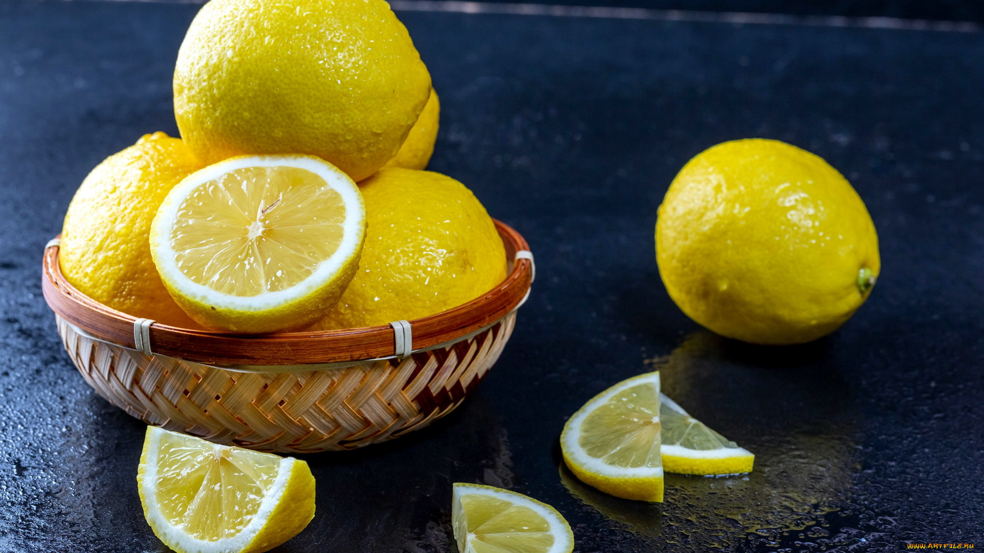 еда, цитрусы, лимоны