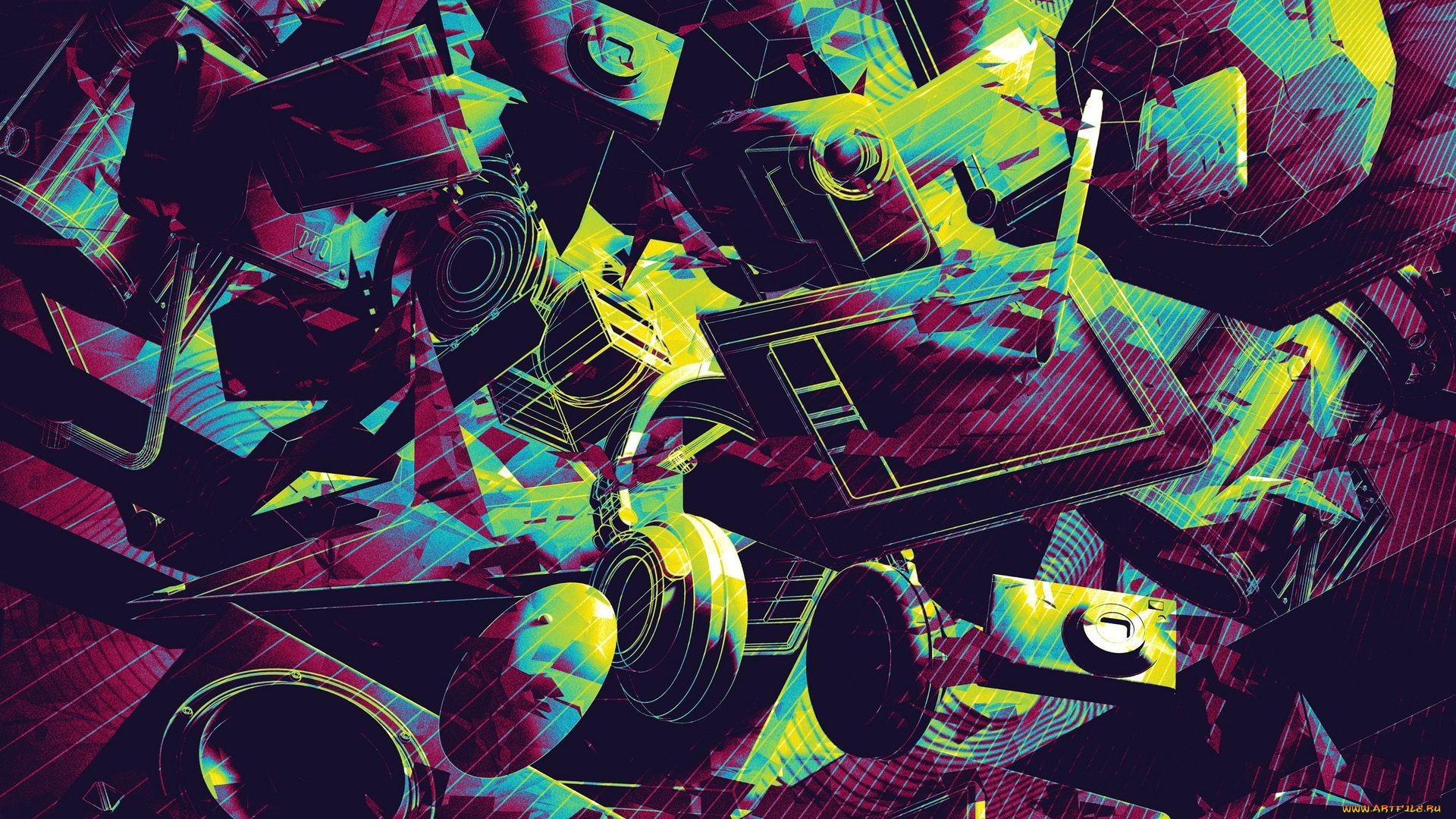 векторная, графика, -графика, , graphics, предметы, вещи