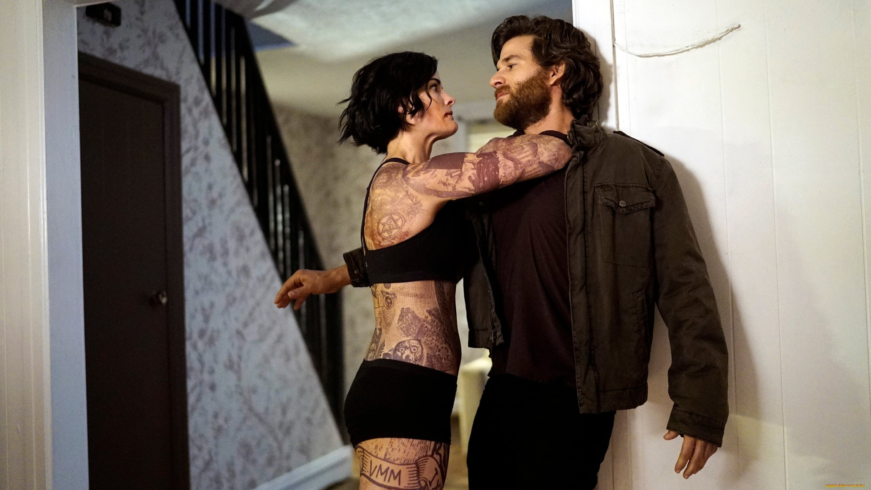 кино, фильмы, blindspot, , сериал, женщина, мужчина, дом, белье, тату