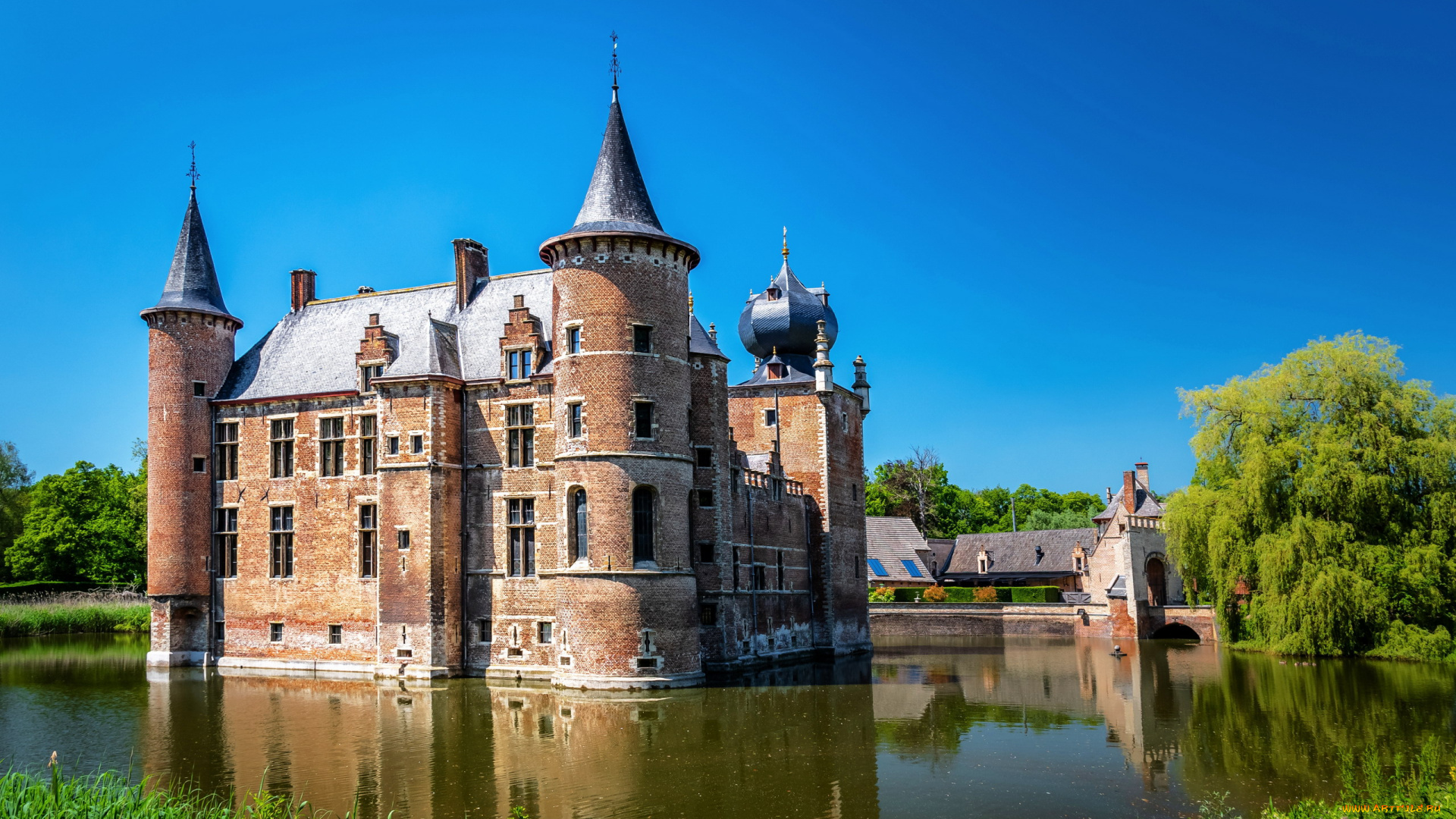 aartselaar, castle, belgium, города, замки, бельгии, aartselaar, castle