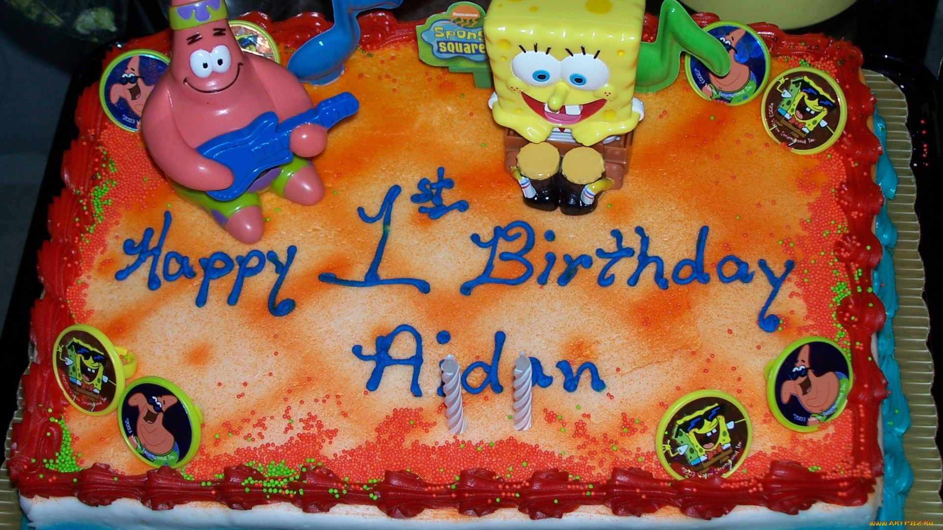 праздничные, день, рождения, торт, фигурки