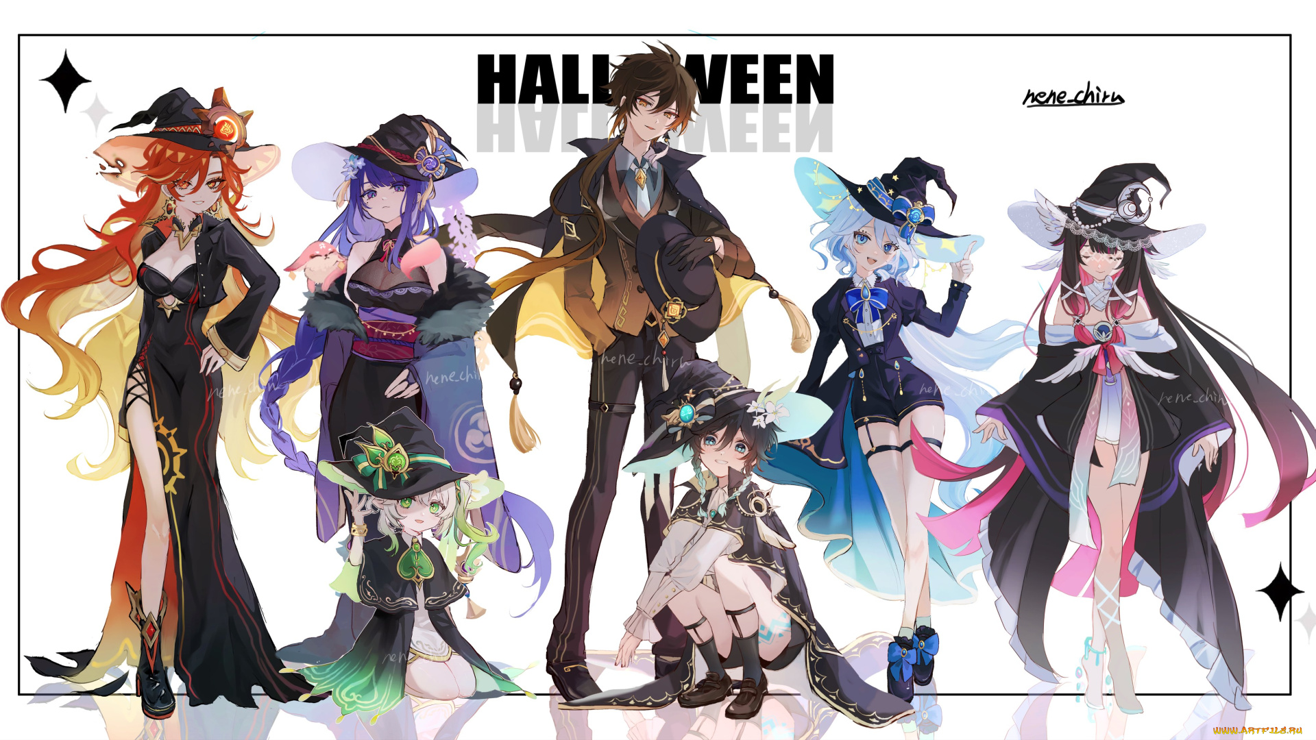 аниме, genshin, impact, genshin, impact