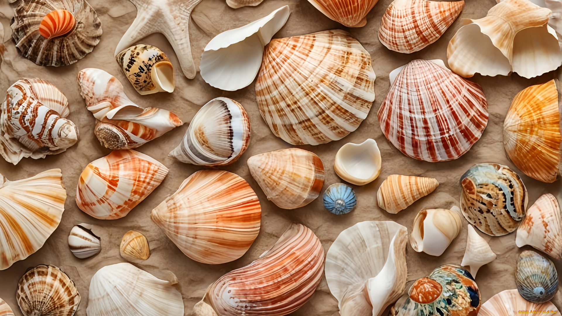 разное, ракушки, , кораллы, , декоративные, и, spa-камни, морские, много