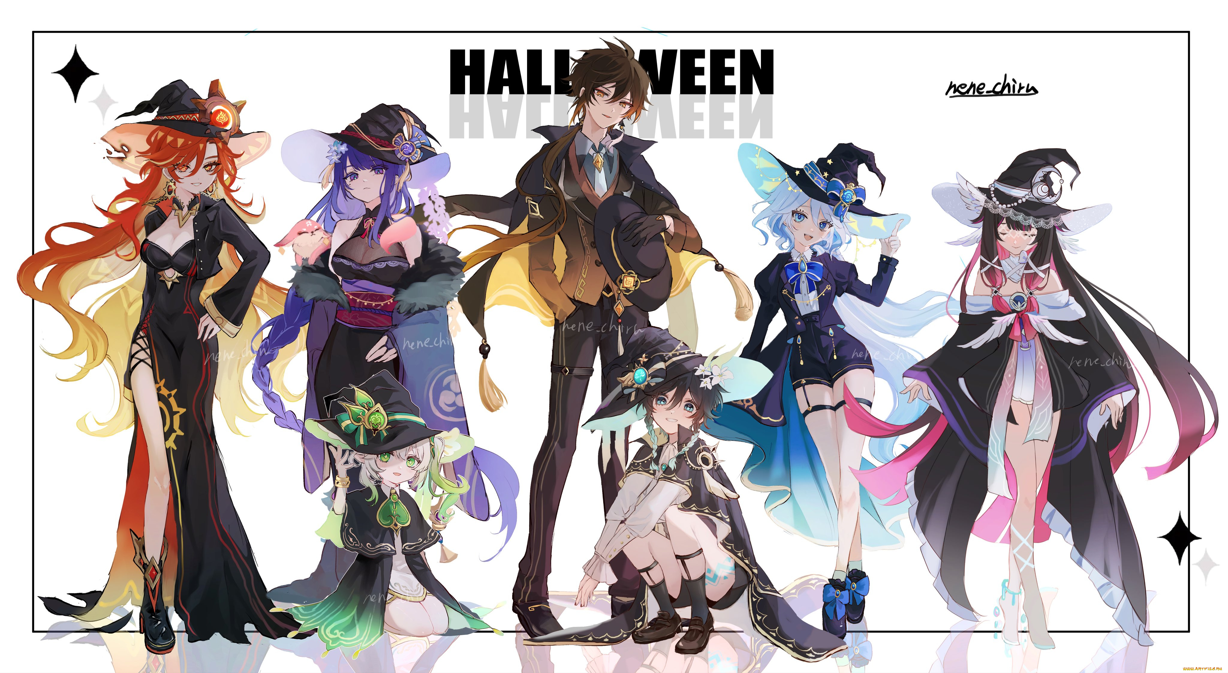 аниме, genshin, impact, genshin, impact