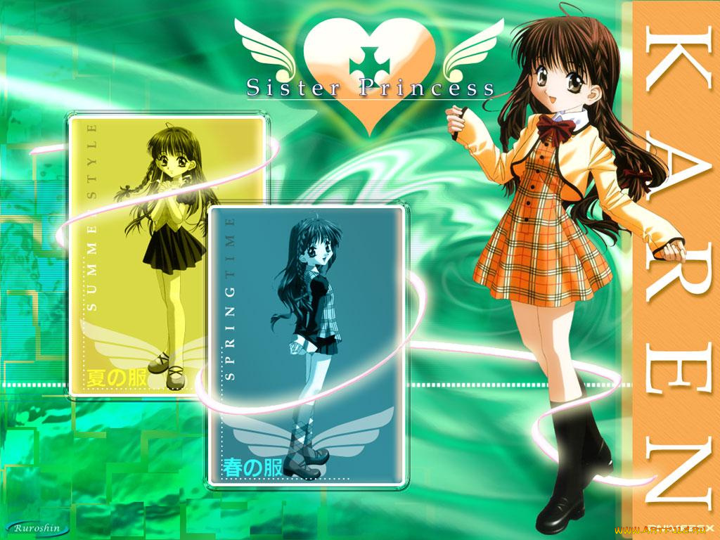 аниме, sister, princess