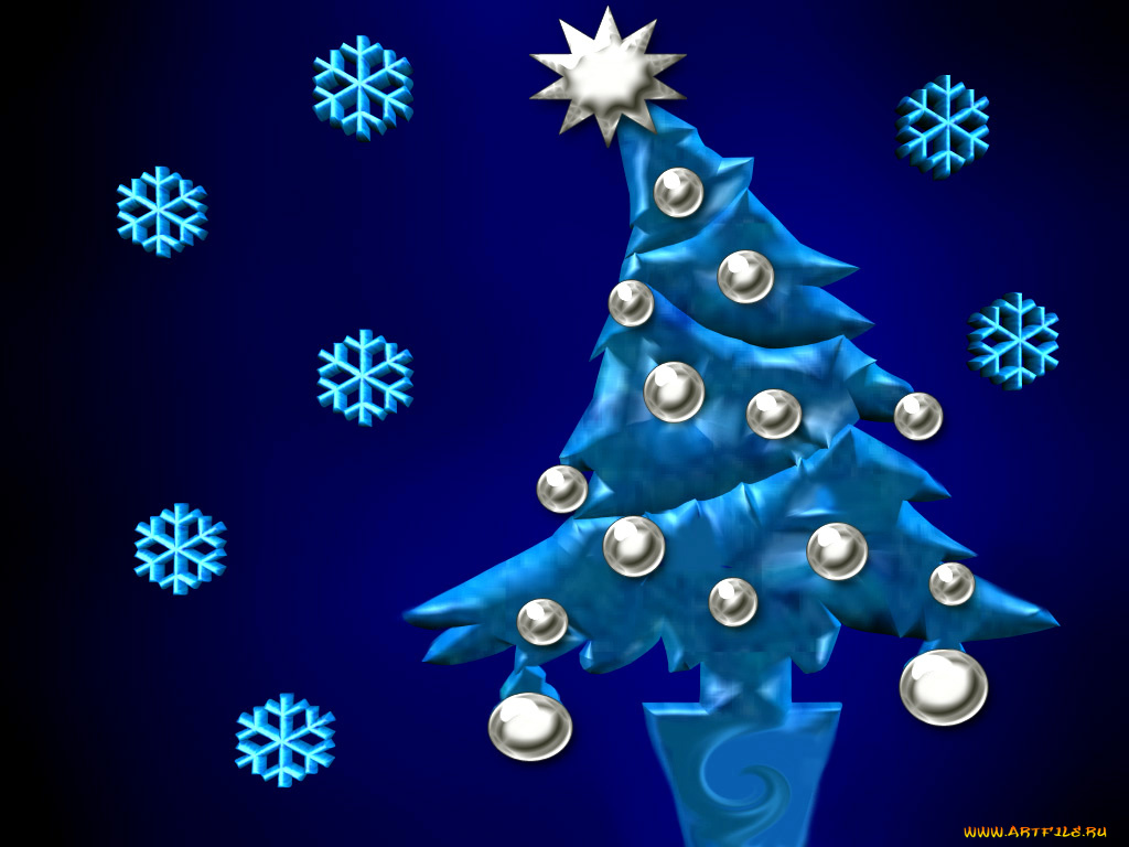 праздничные, 3д, графика, новый, год