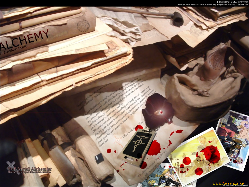 аниме, fullmetal, alchemist