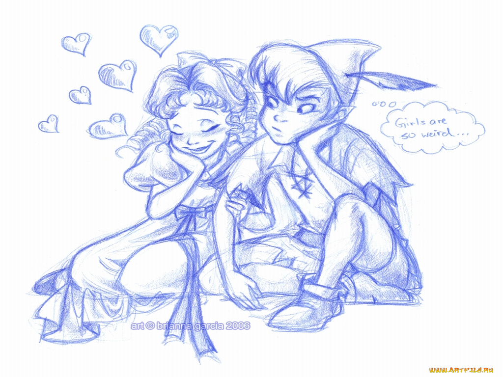 рисованные, дети