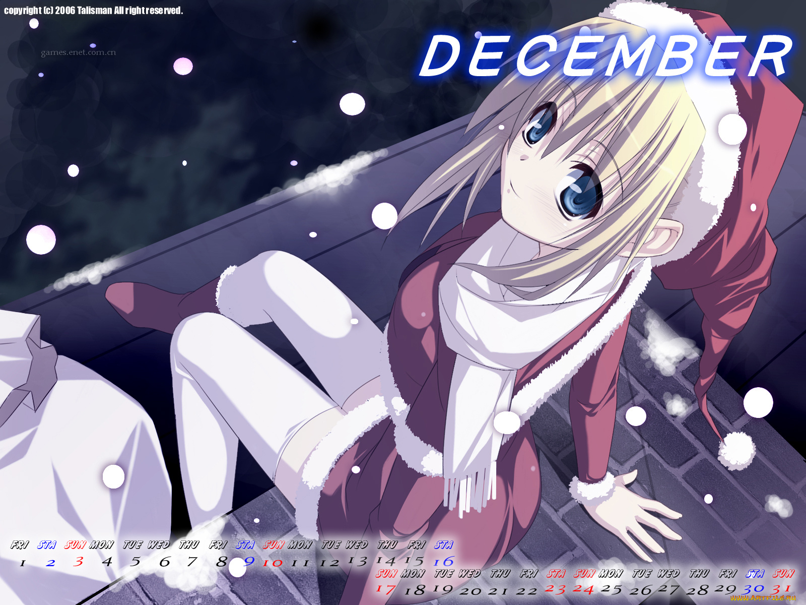 календари, аниме