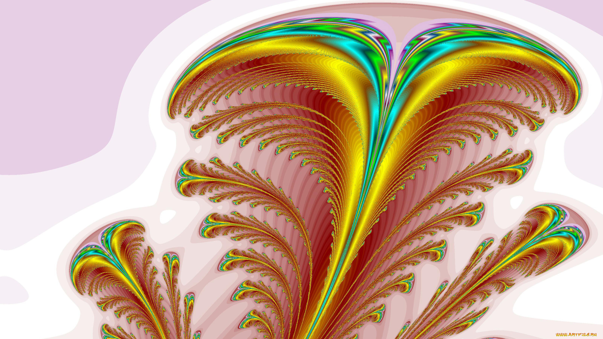 3д, графика, fractal, фракталы, узор, цвета