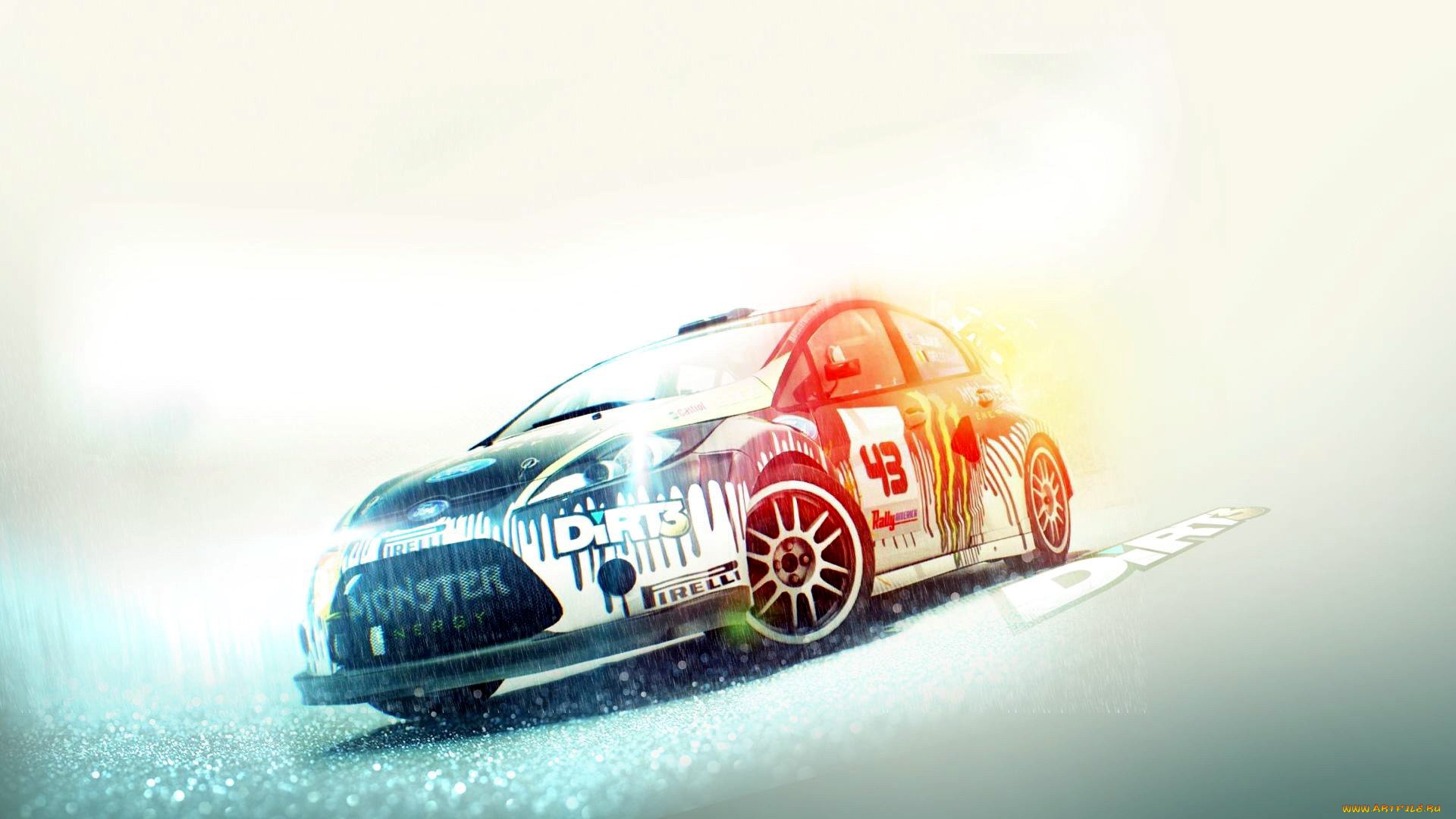 dirt3, видео, игры, dirt, автомобиль, дождь