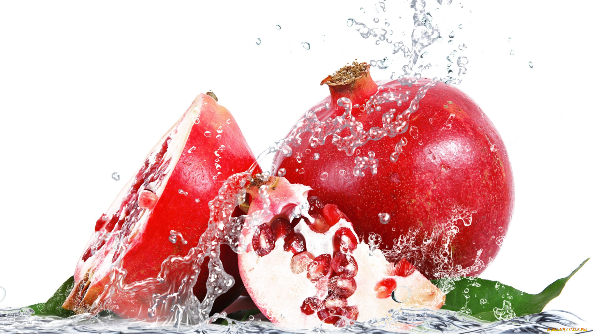 еда, гранат, фрукт