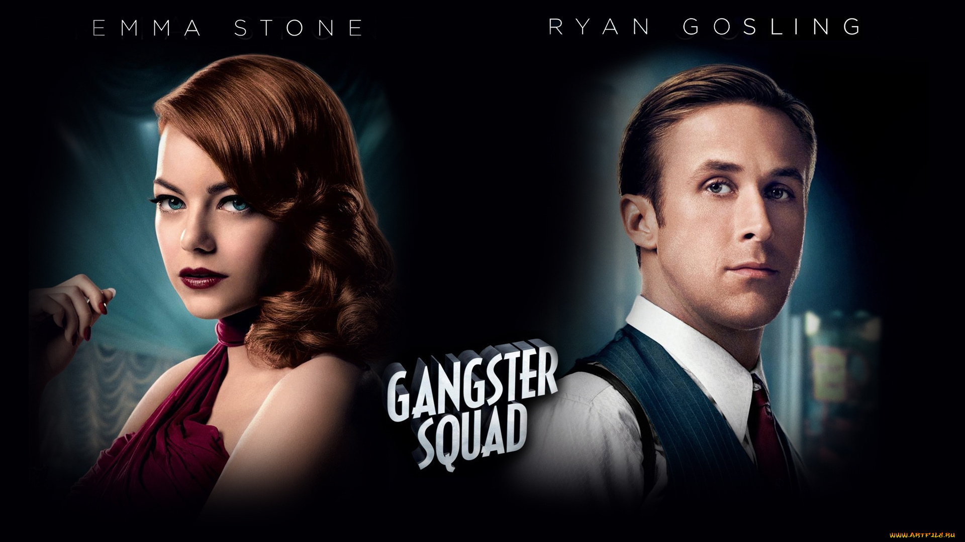 gangster, squad, кино, фильмы, герои, фильма, охотники, на, генгстеров, драма