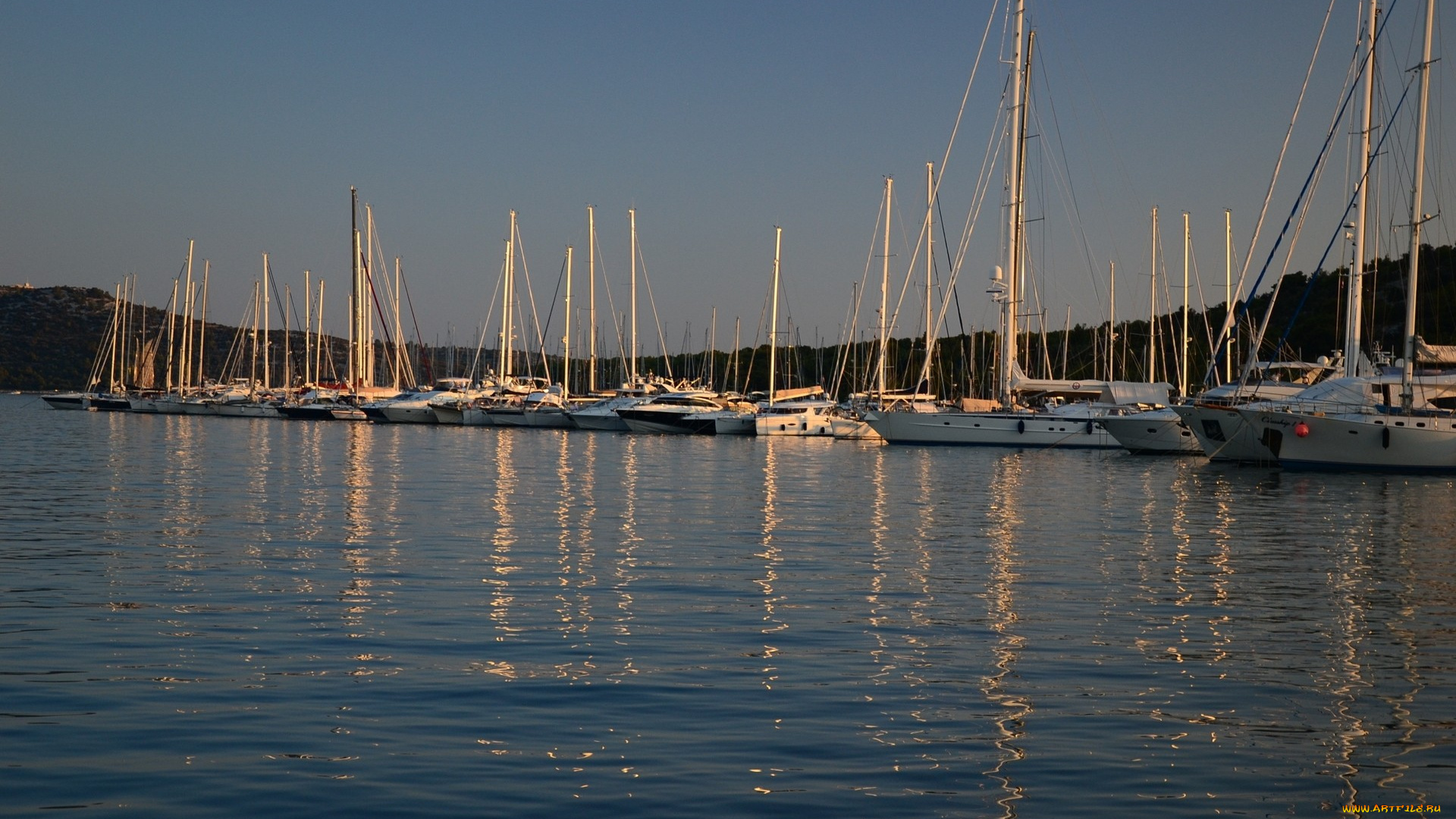 корабли, Яхты, яхты, мачты