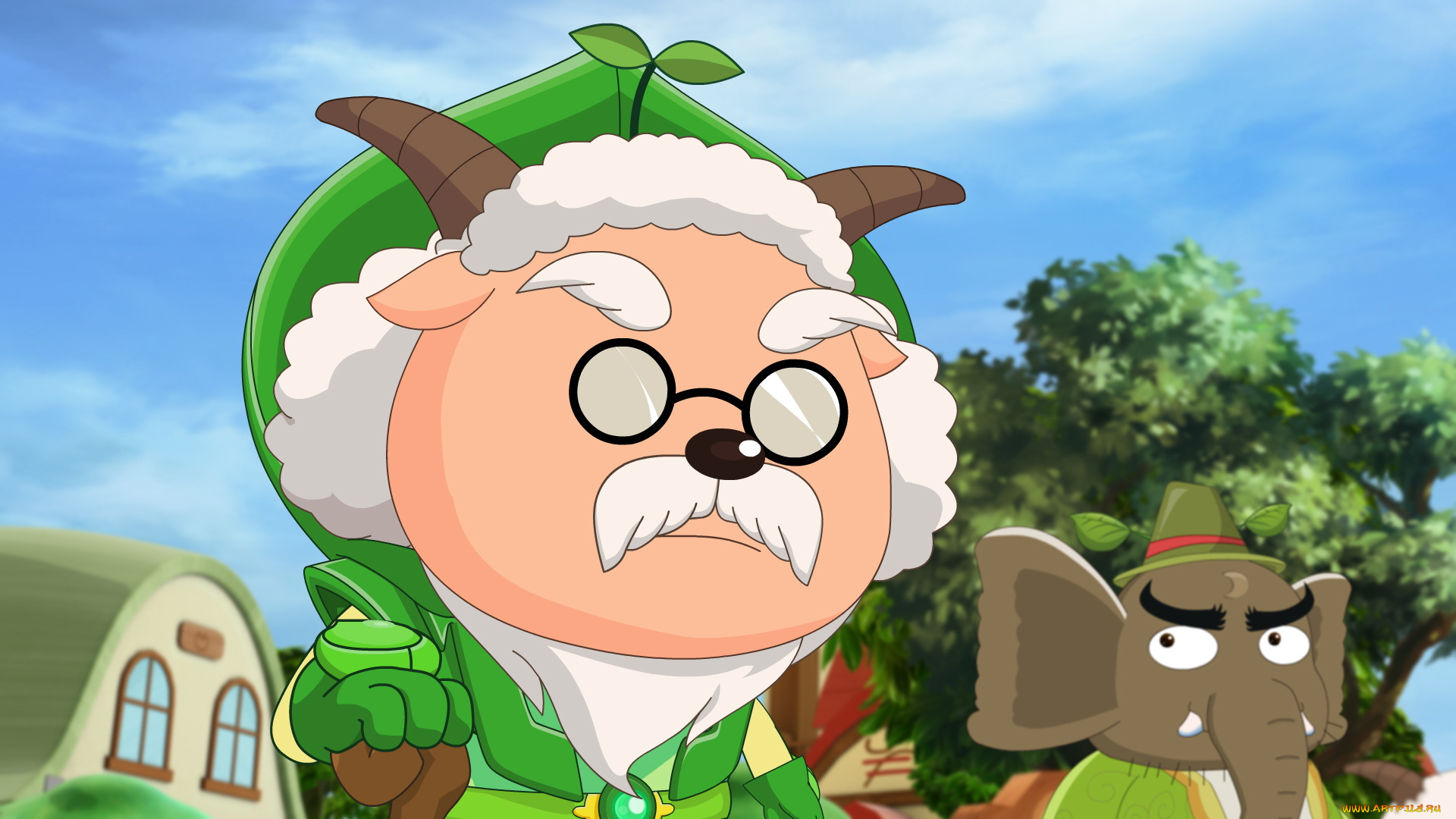 мультфильмы, unknown, разное, pleasant, goat, and, big, wolf