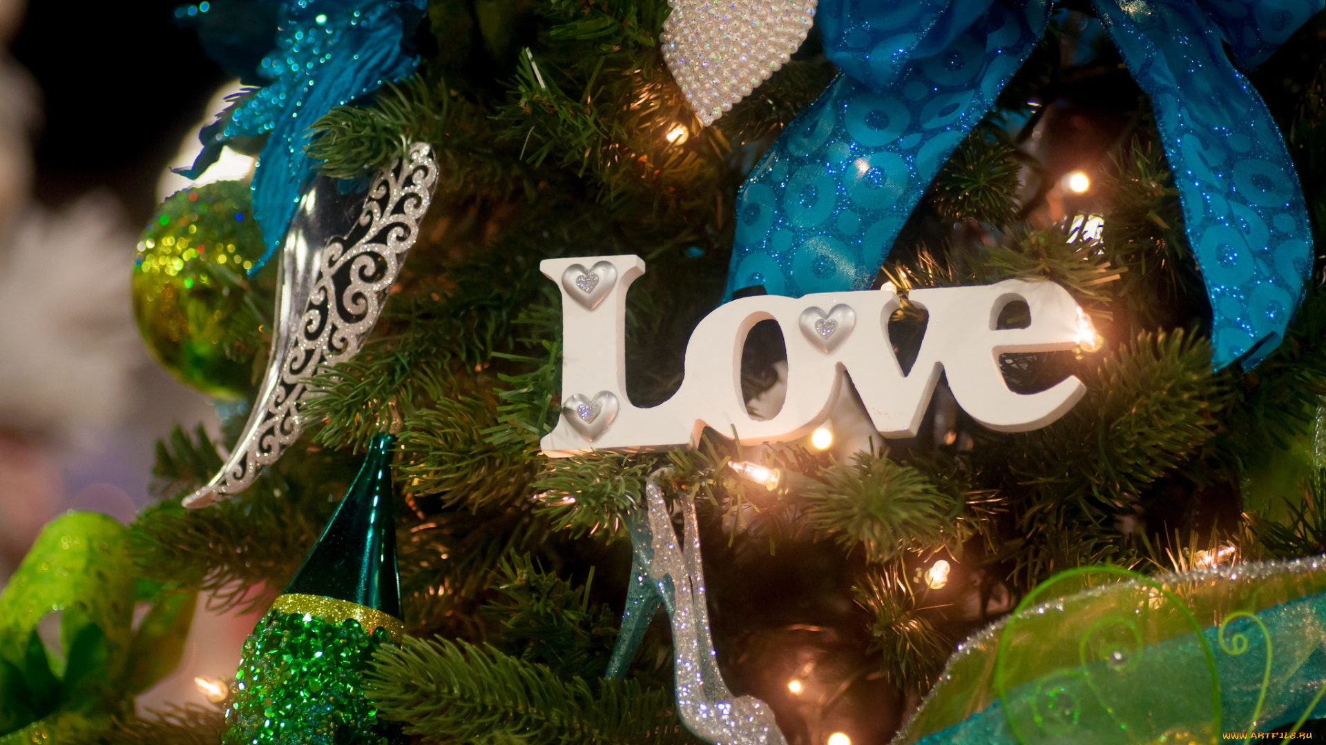 праздничные, украшения, любовь, туфелька