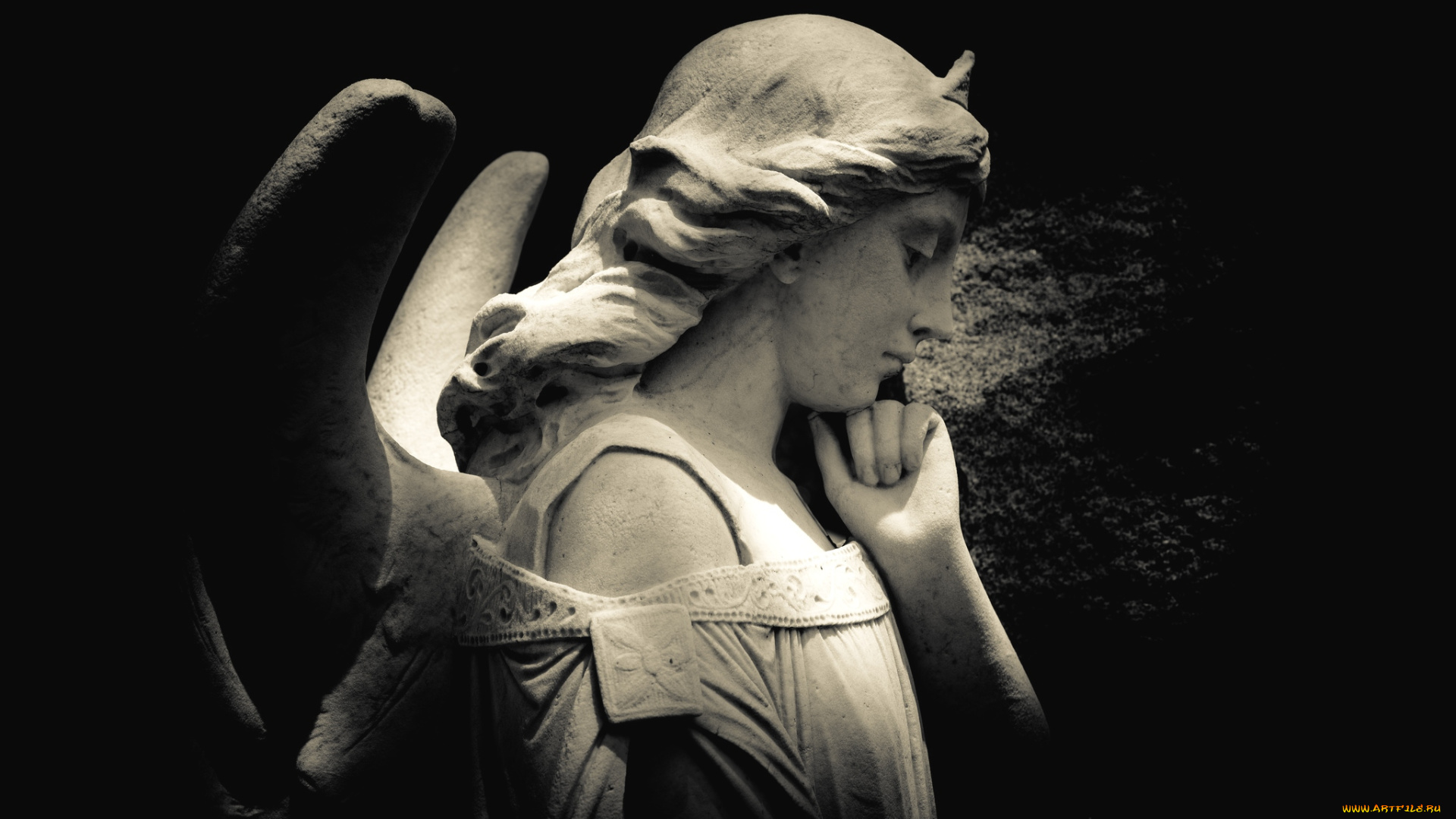 разное, рельефы, статуи, музейные, экспонаты, ангел, крылья