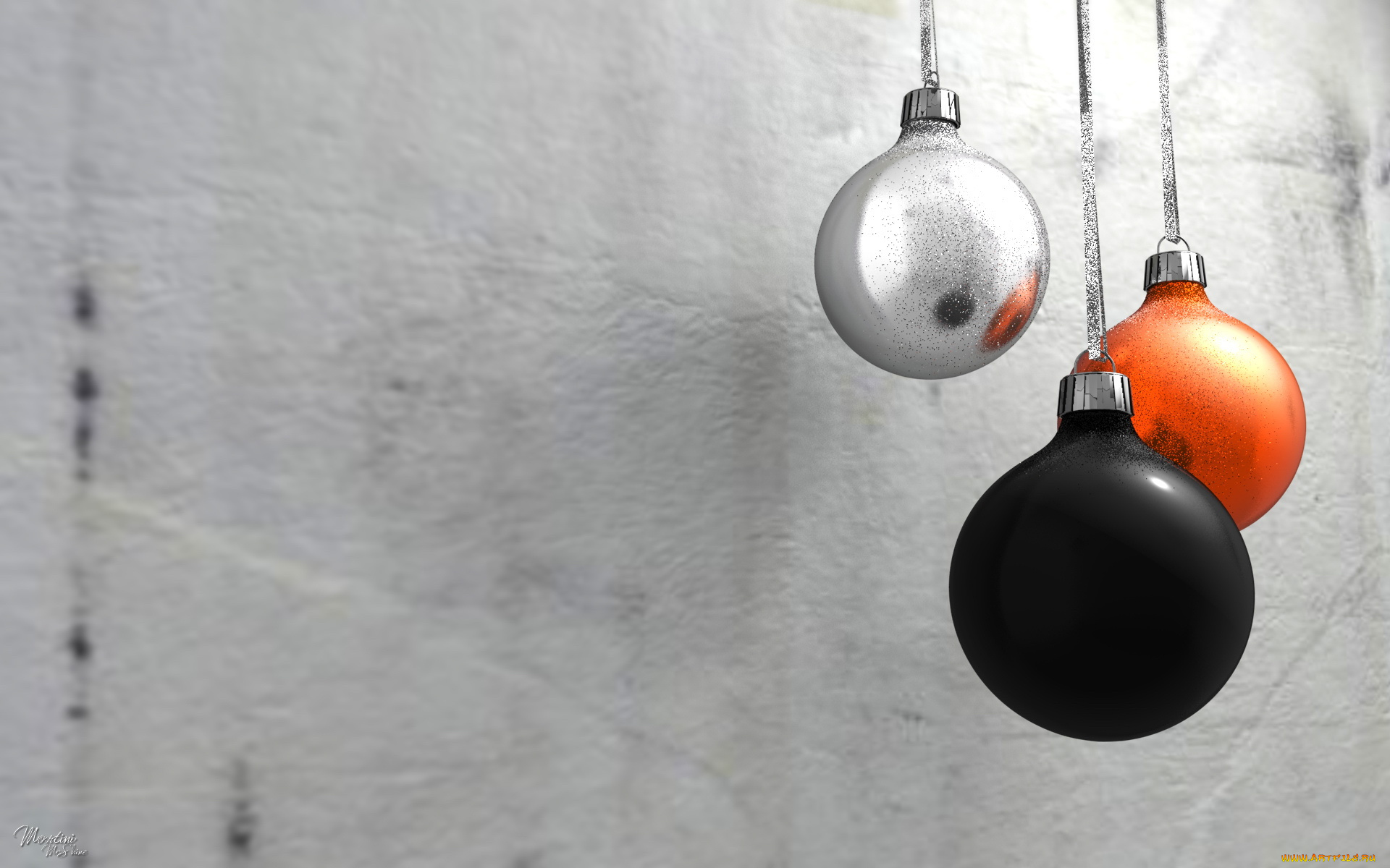 праздничные, 3д, графика, новый, год, фон