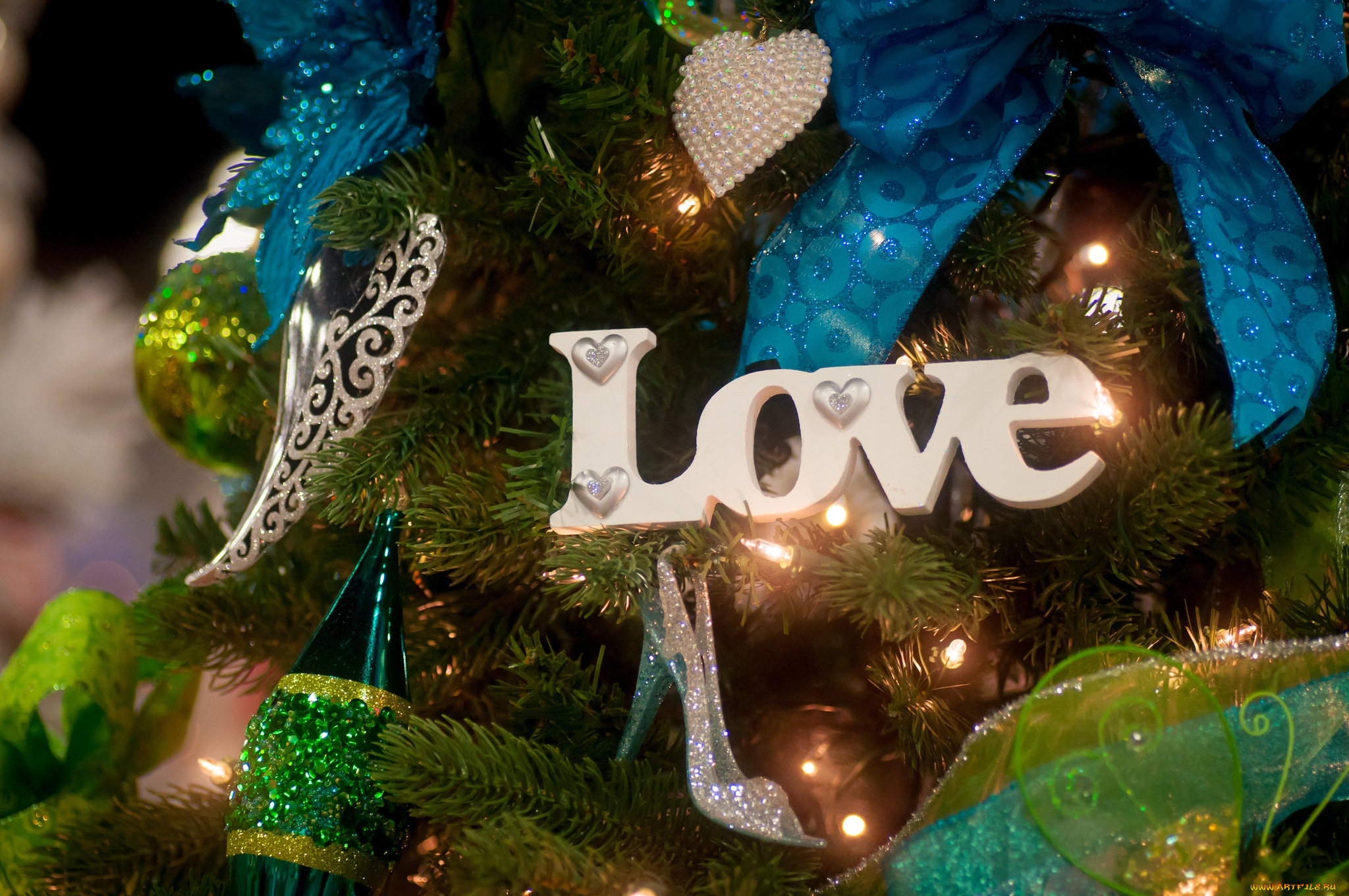 праздничные, украшения, любовь, туфелька