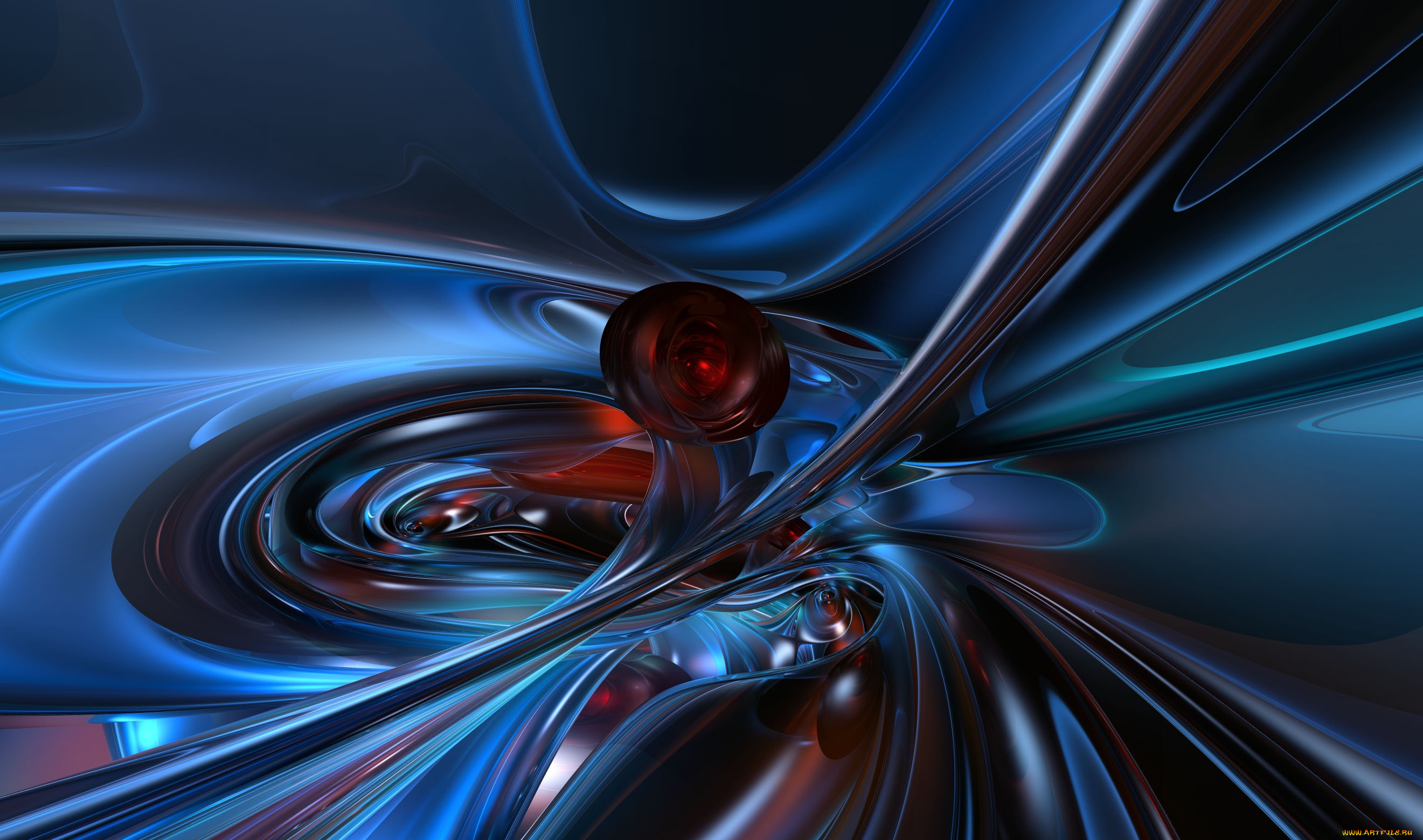 3д, графика, fractal, фракталы, узор, изгибы, фон