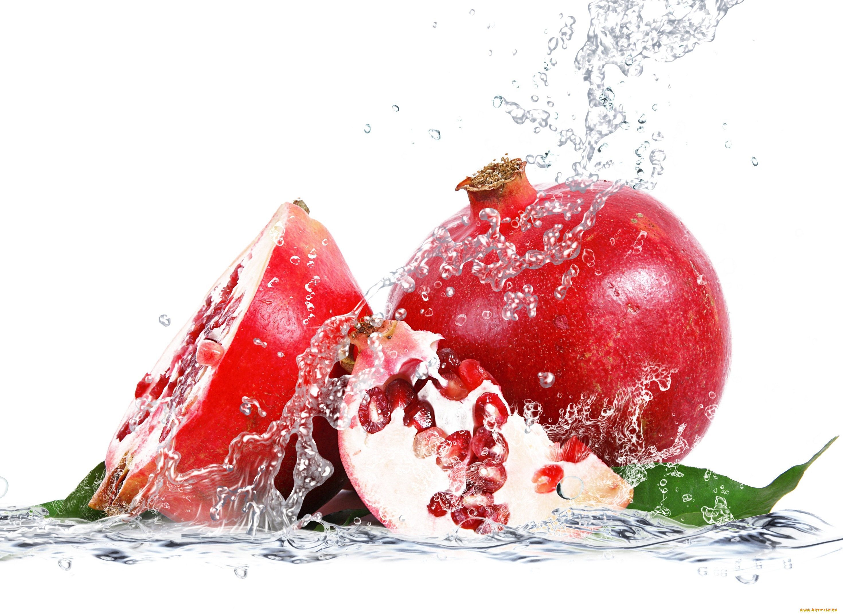 еда, гранат, фрукт