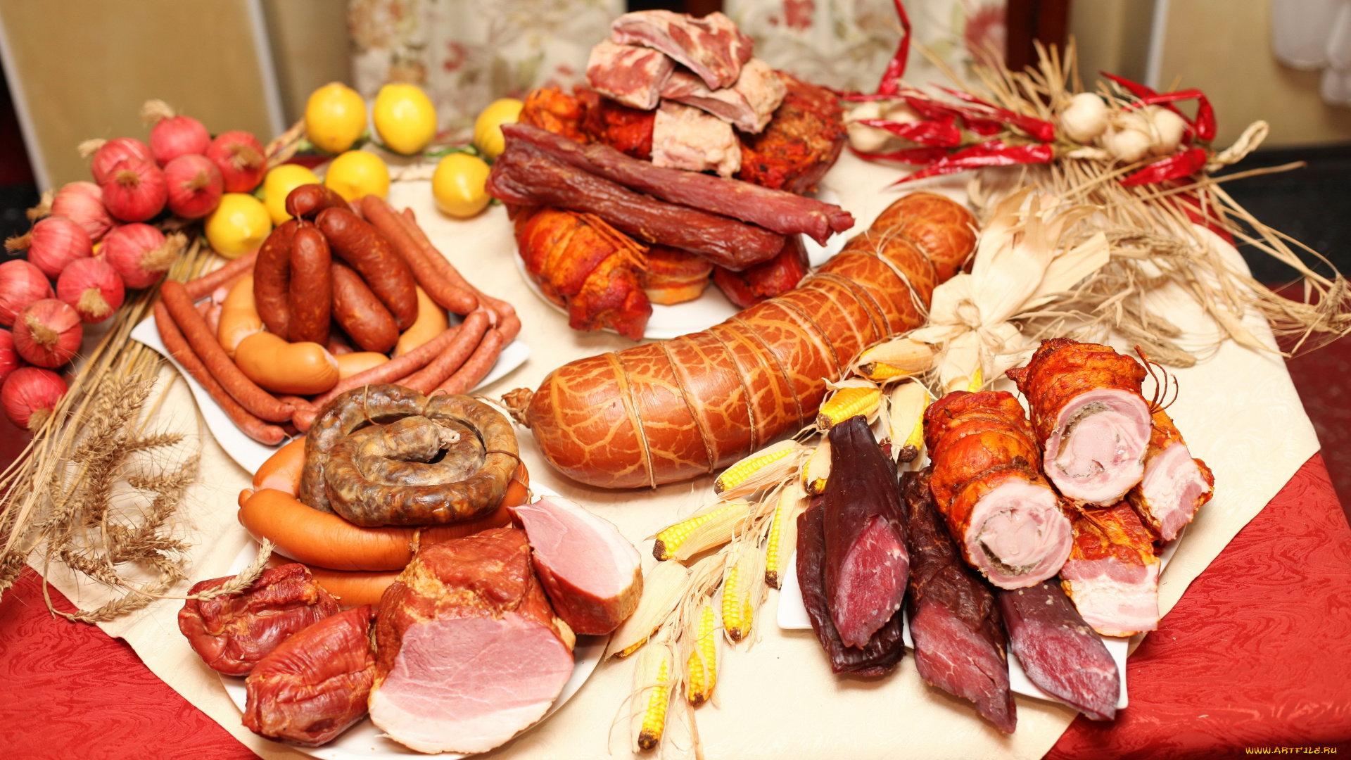 еда, колбасные, изделия, сосиски, колбаса, лук, чеснок, буженина, ветчина