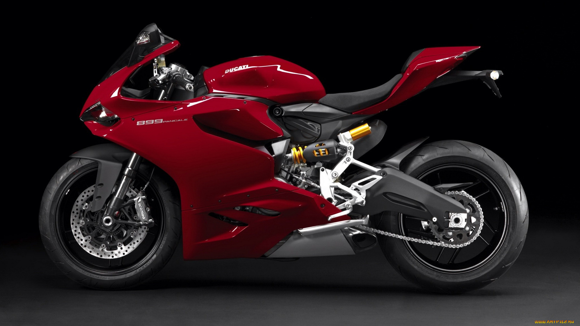 мотоциклы, ducati, panigale, 899, красный, breaks