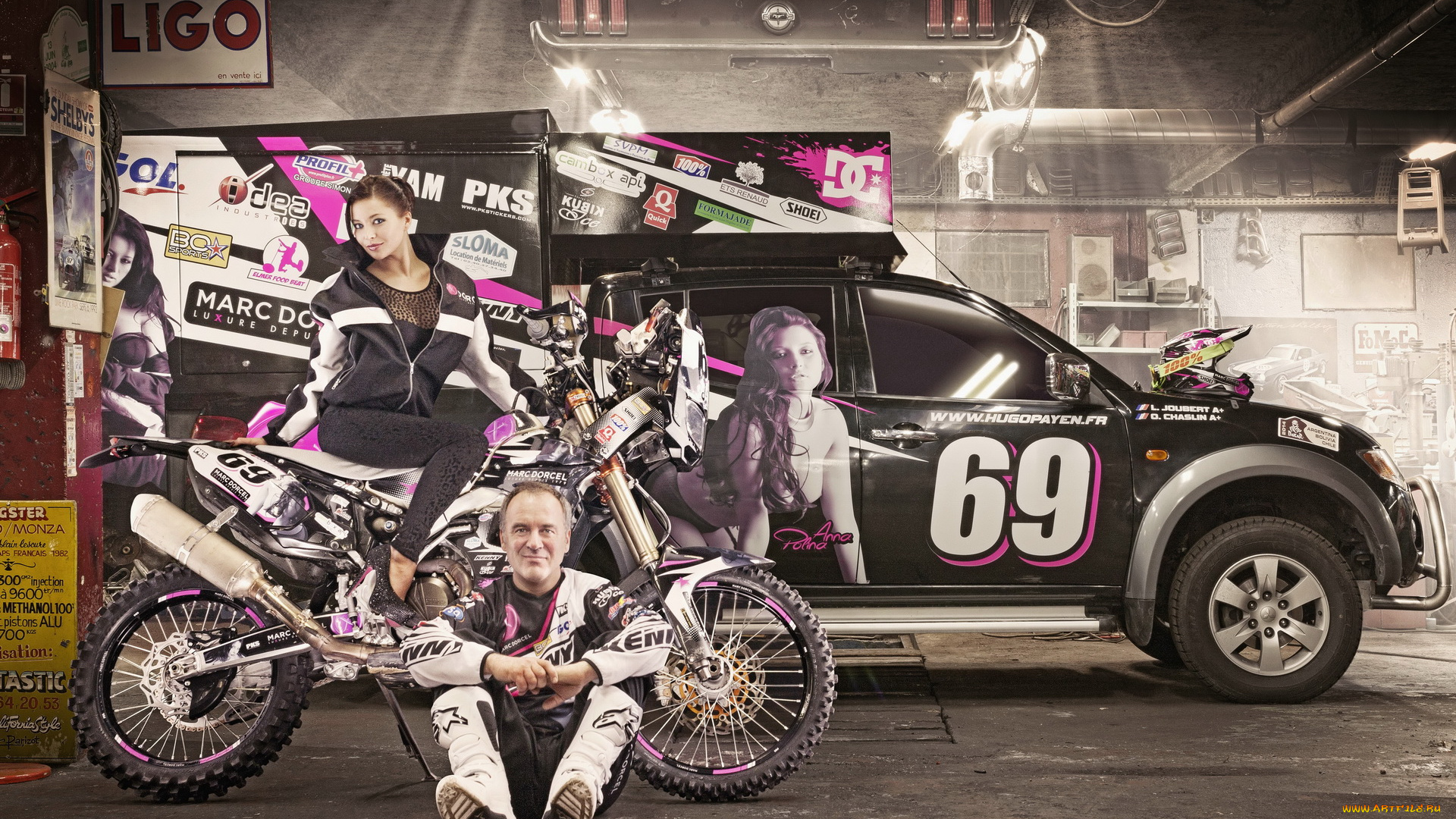 мотоциклы, мото, с, девушкой, model, motorcycle, rally, 2014, dakar