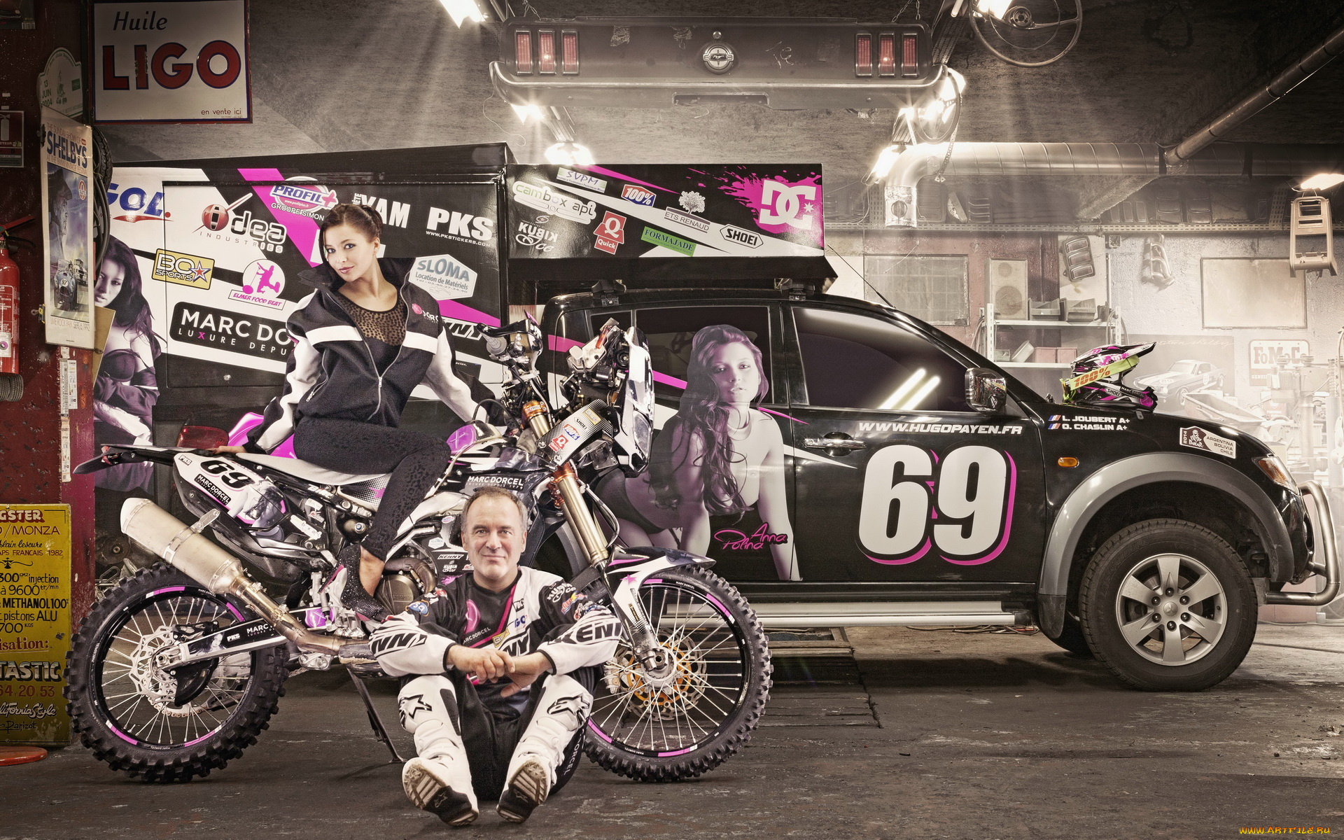 мотоциклы, мото, с, девушкой, model, motorcycle, rally, 2014, dakar