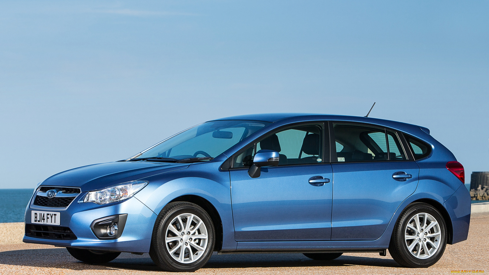 автомобили, subaru, uk-spec, синий, impreza, gp, 2014г